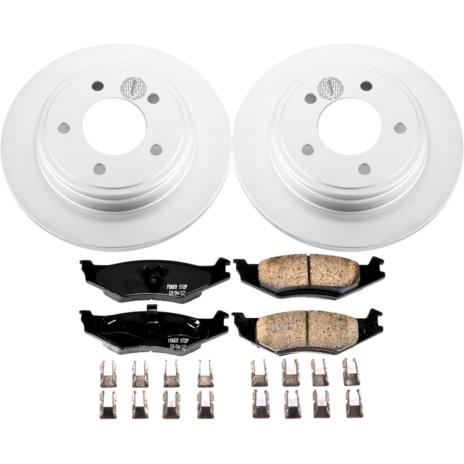 Power Stop - CRK1667 - Rear - Disc Brake Pad and Rotor Kit