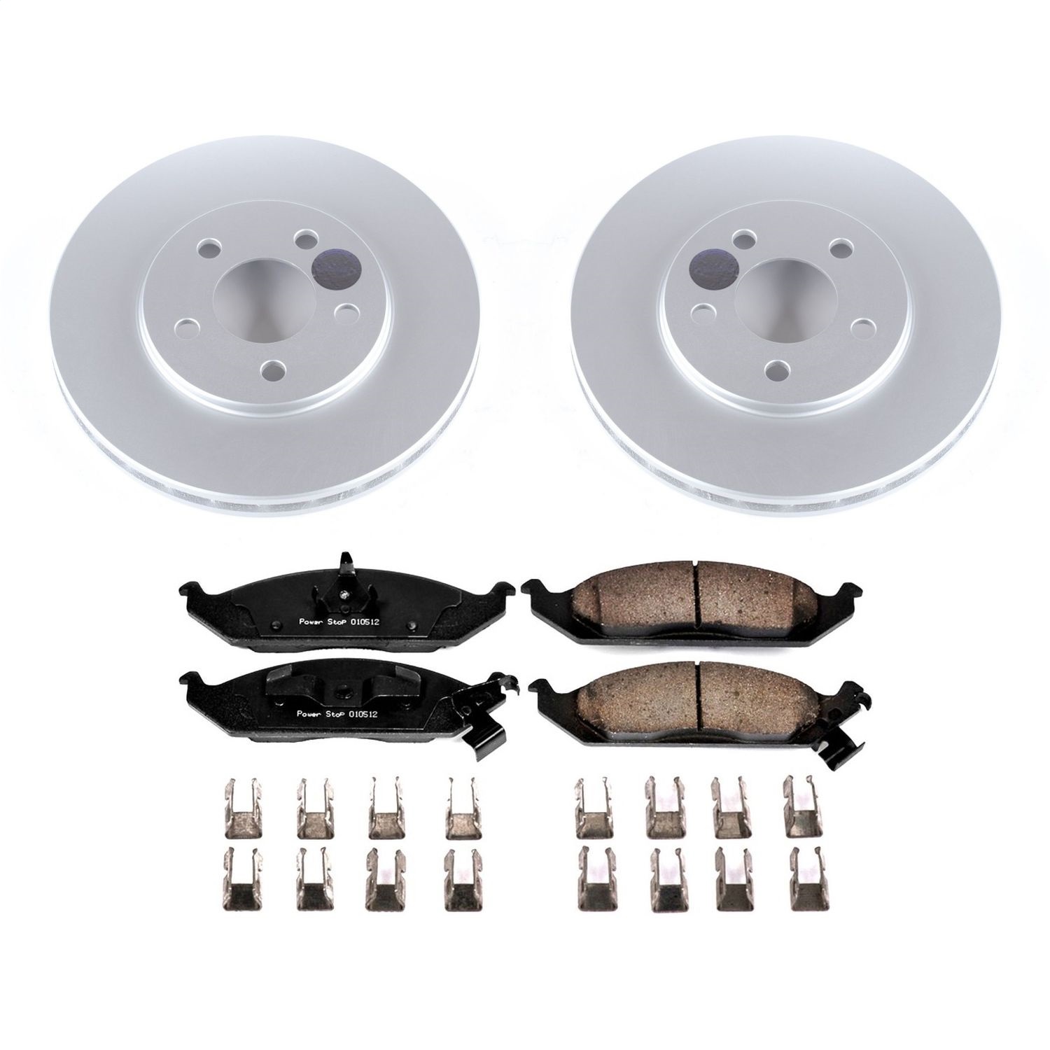 Power Stop - CRK1676 - Front - Disc Brake Pad and Rotor Kit