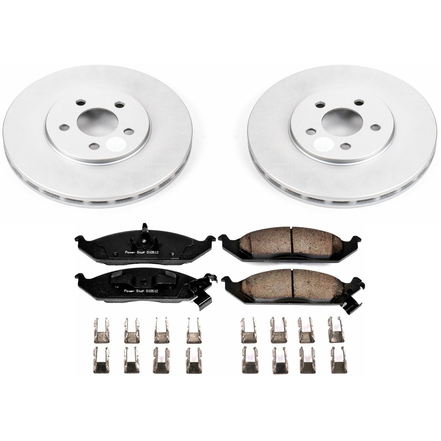 Power Stop - CRK1679 - Front - Disc Brake Pad and Rotor Kit