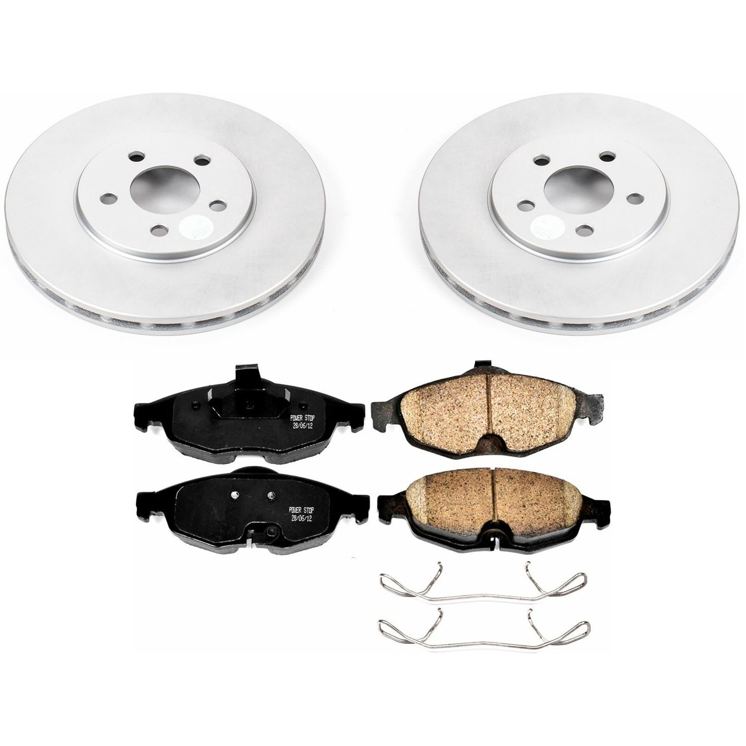 Power Stop - CRK1684 - Front - Disc Brake Pad and Rotor Kit