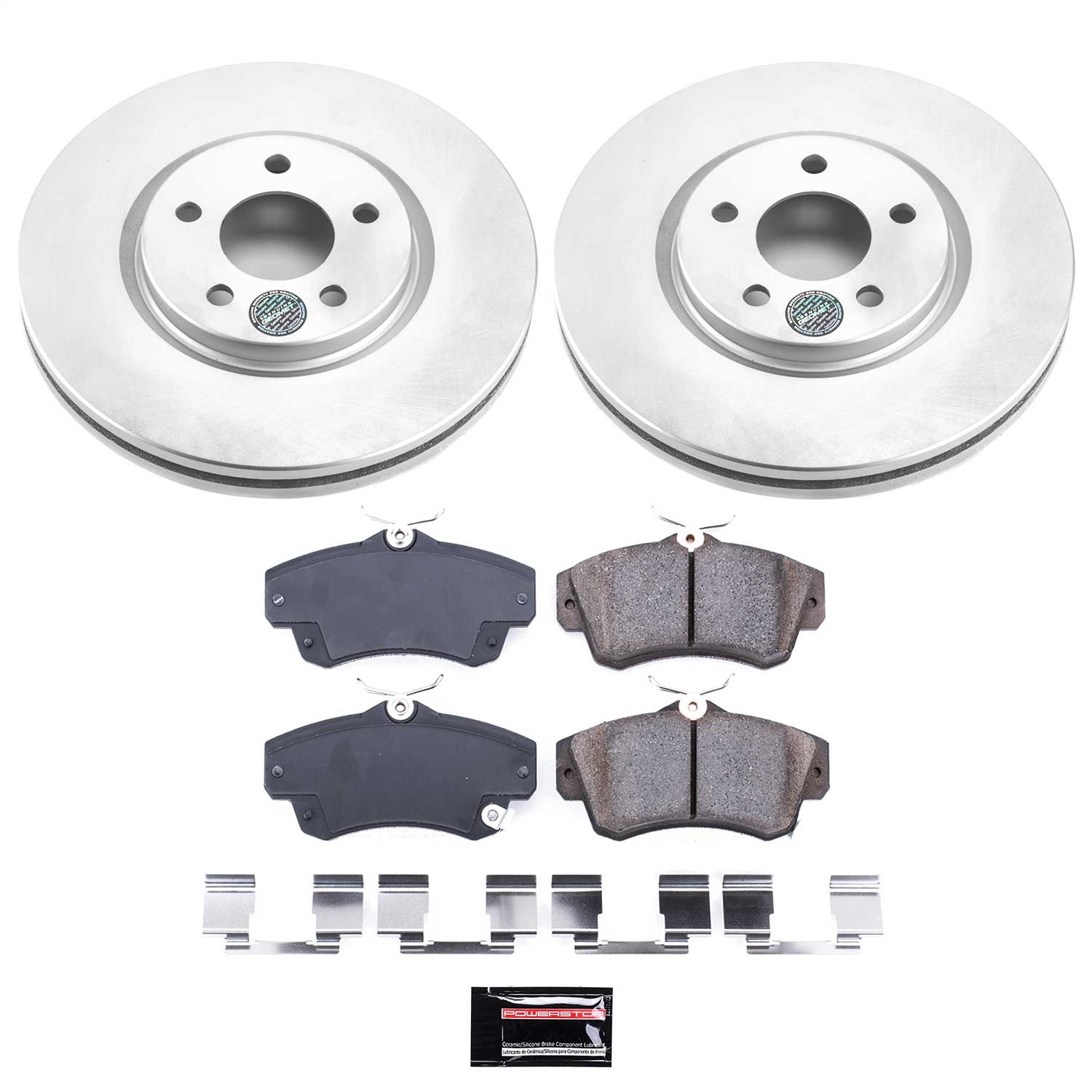 Power Stop - CRK1706 - Front - Disc Brake Pad and Rotor Kit