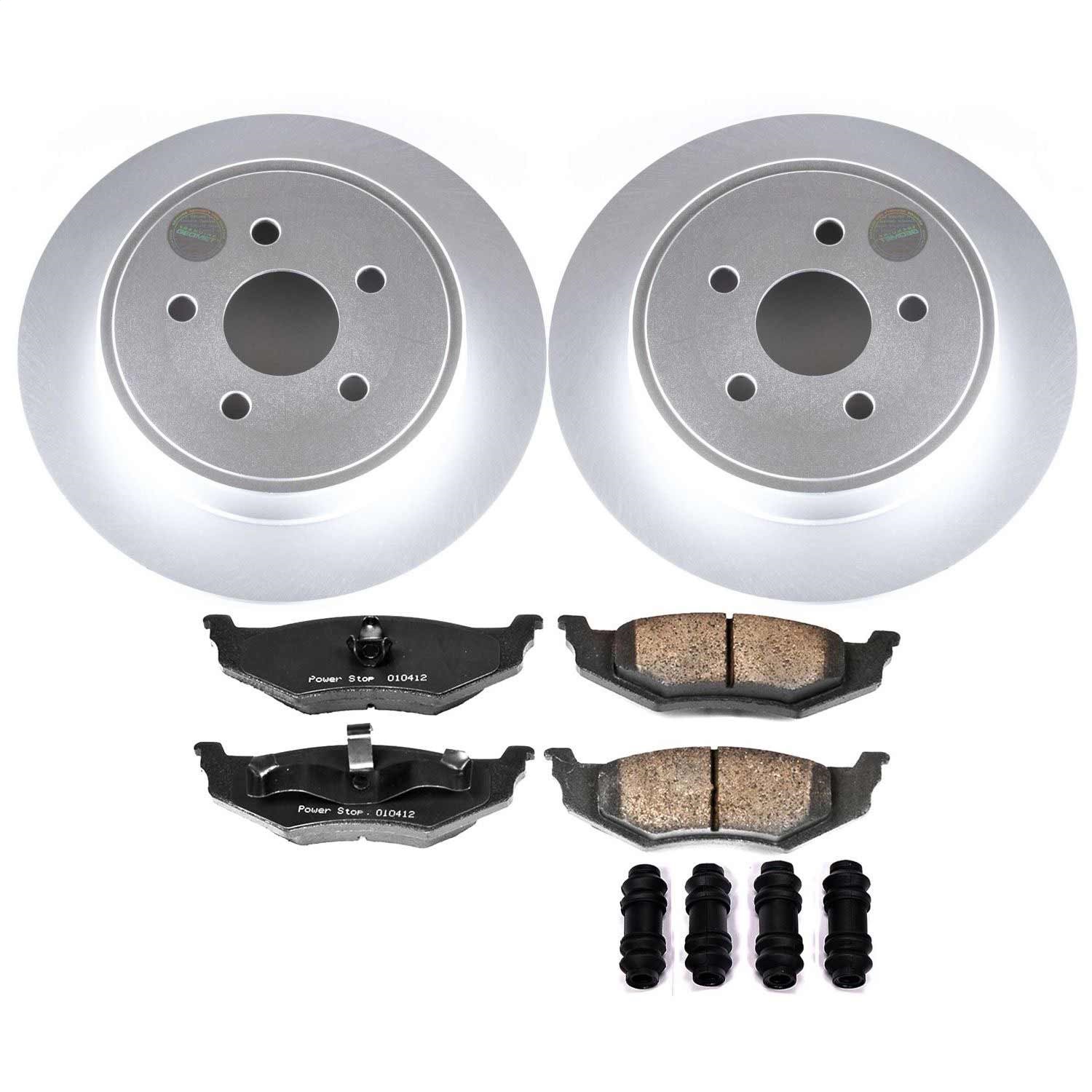 Power Stop - CRK1709 - Rear - Disc Brake Pad and Rotor Kit