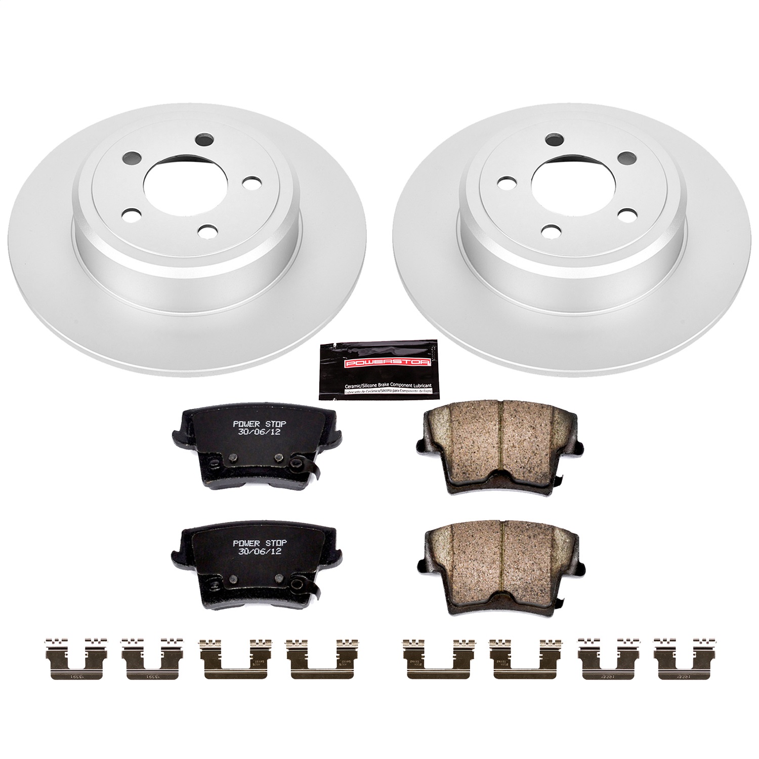 Power Stop - CRK1719 - Rear - Disc Brake Pad and Rotor Kit