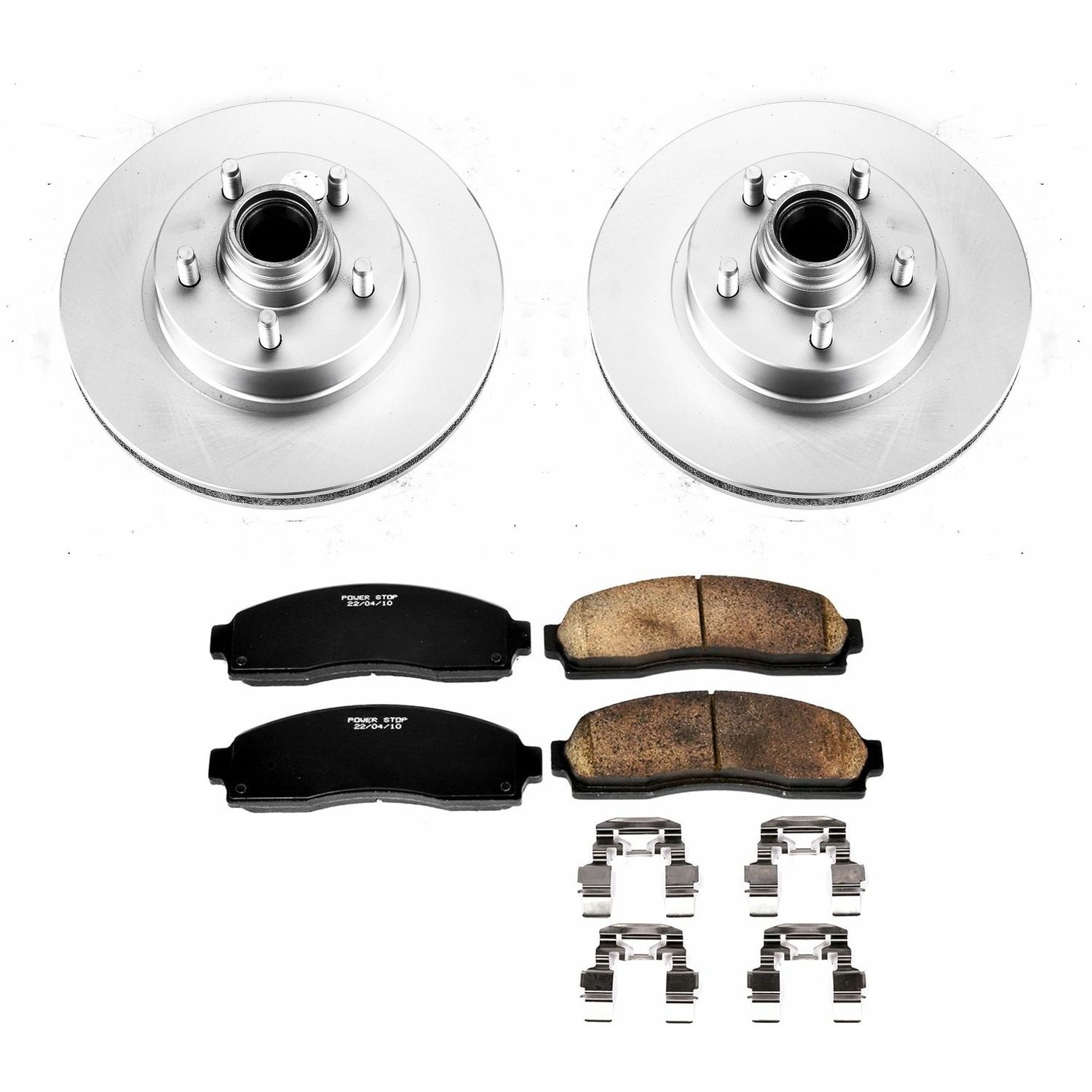 Power Stop - CRK1857 - Front - Disc Brake Pad and Rotor Kit