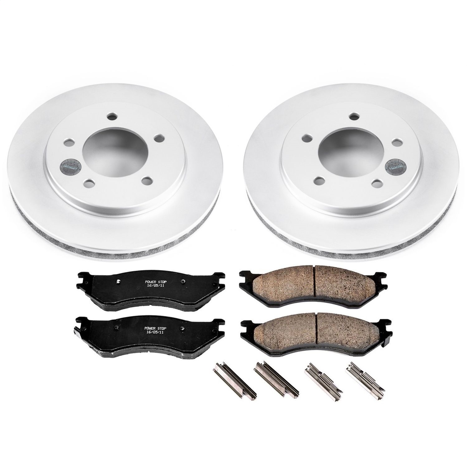 Power Stop - CRK1869 - Front - Disc Brake Pad and Rotor Kit