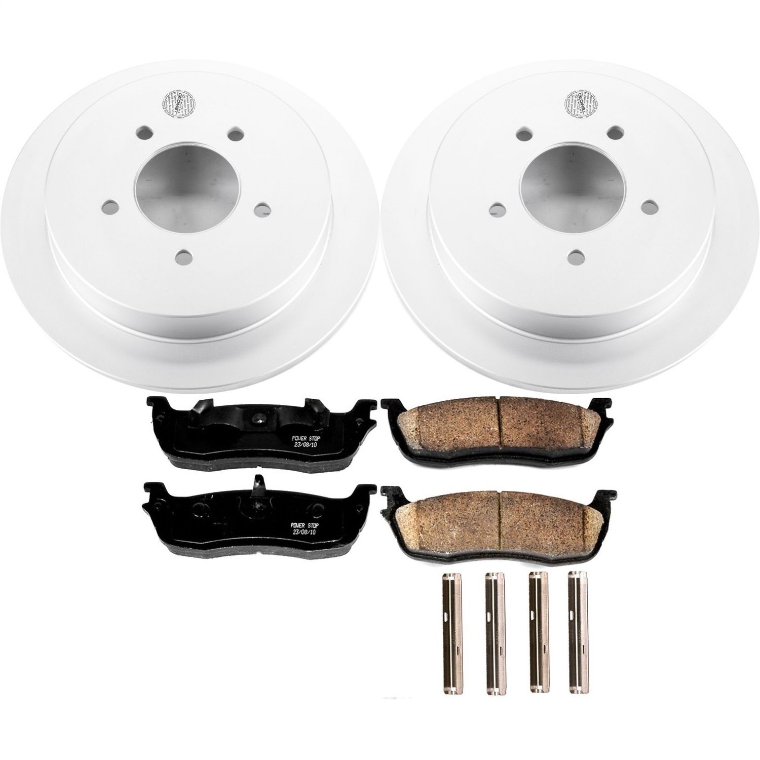 Power Stop - CRK1872 - Rear - Disc Brake Pad and Rotor Kit