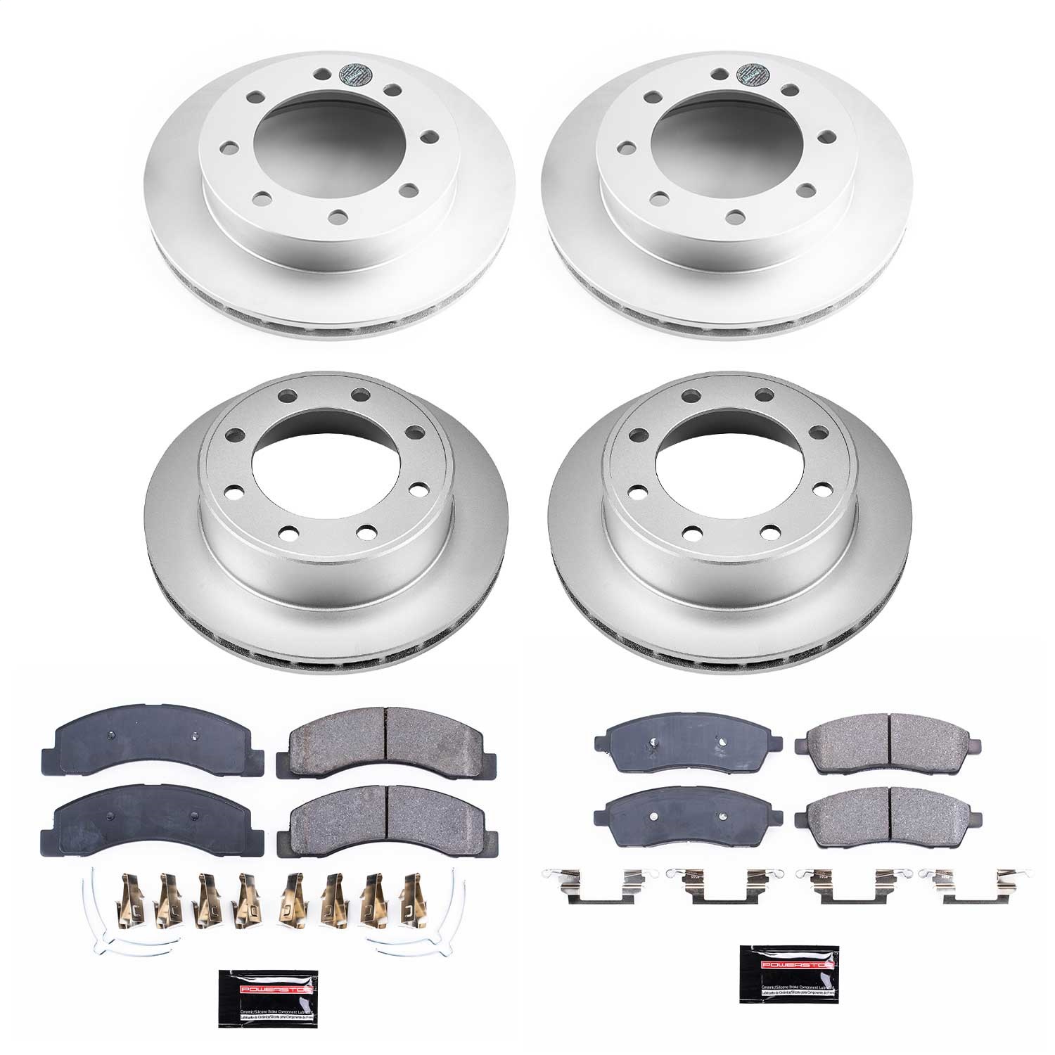 Power Stop - CRK1887 - Front and Rear - Disc Brake Pad and Rotor Kit