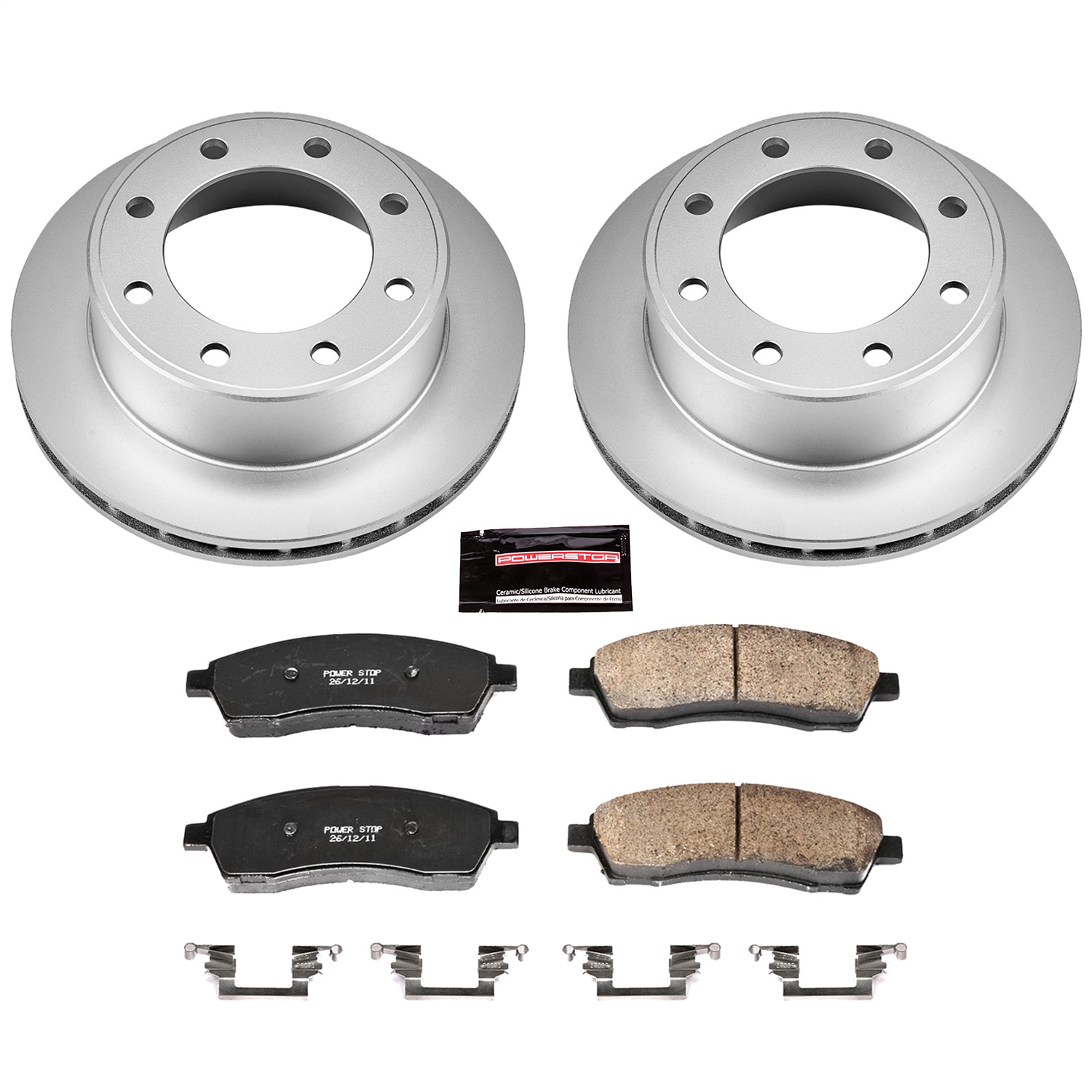 Power Stop - CRK1890 - Rear - Disc Brake Pad and Rotor Kit