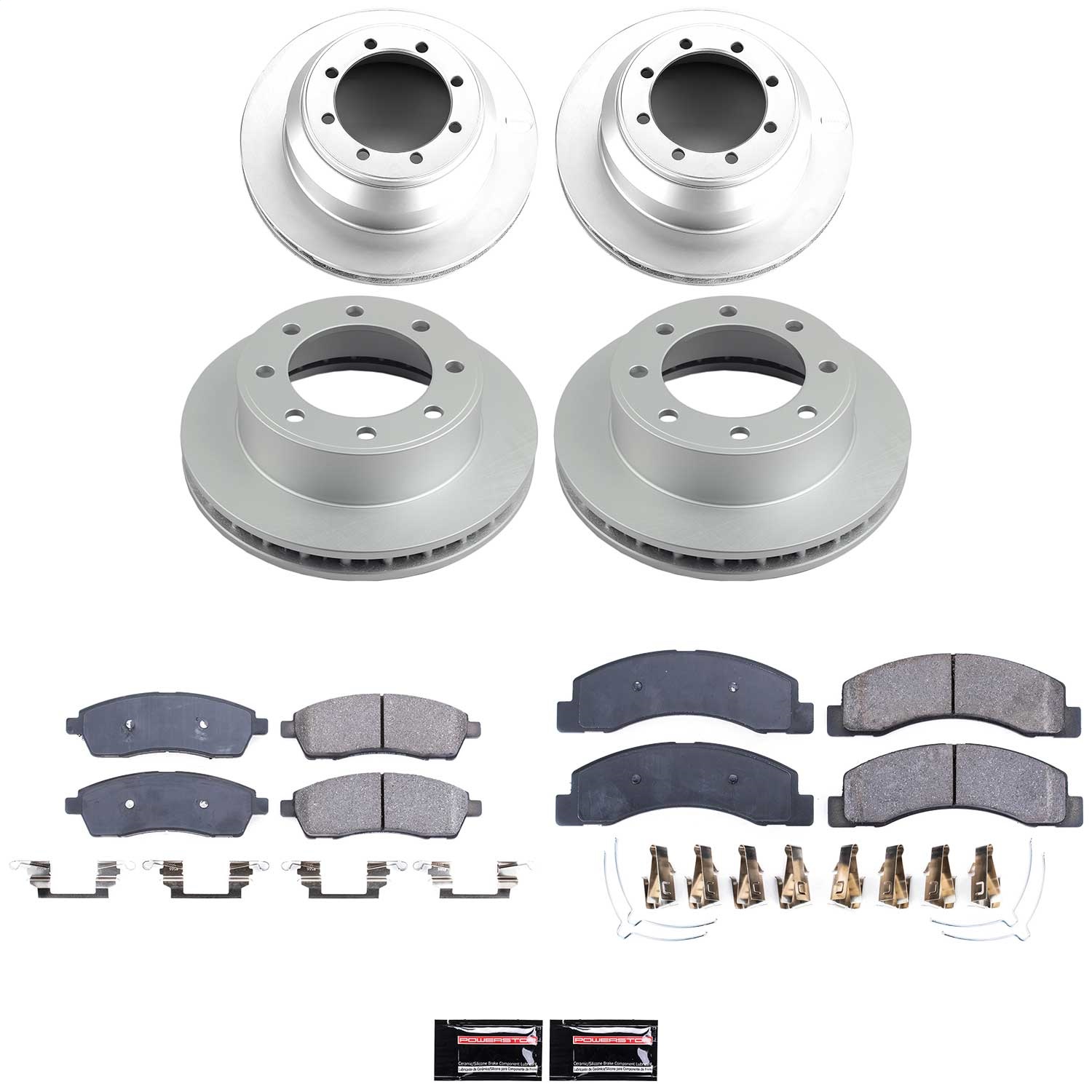 Power Stop - CRK1907 - Front and Rear - Disc Brake Pad and Rotor Kit