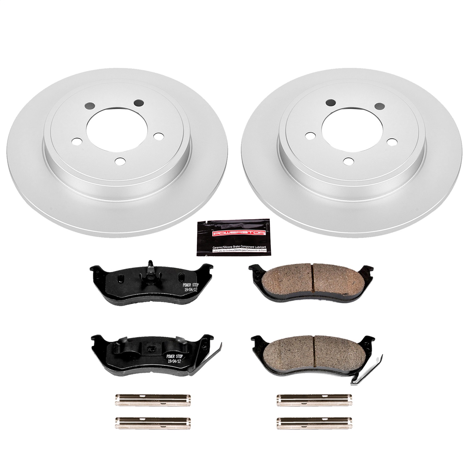 Power Stop - CRK1929 - Rear - Disc Brake Pad and Rotor Kit