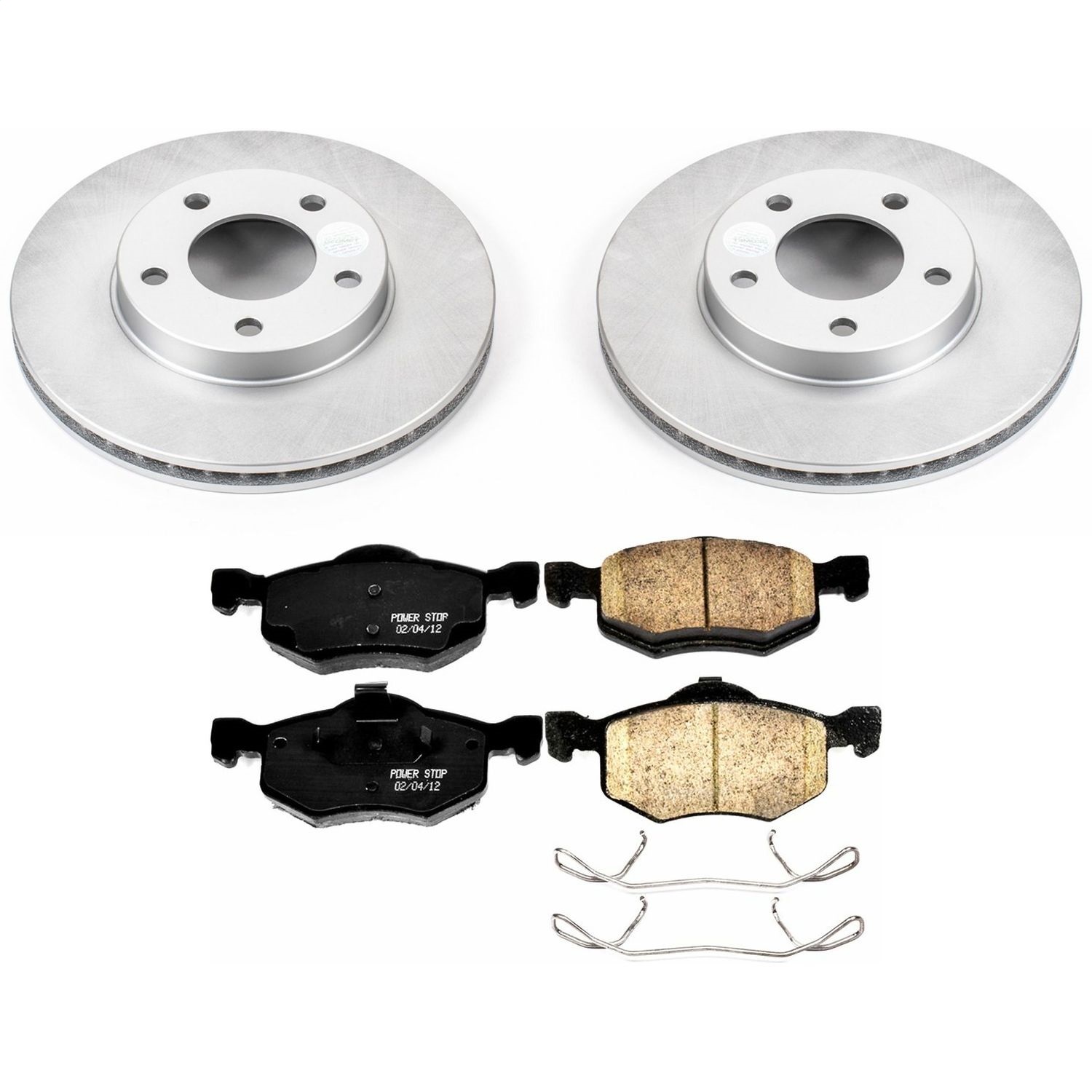 Power Stop - CRK1930 - Front - Disc Brake Pad and Rotor Kit