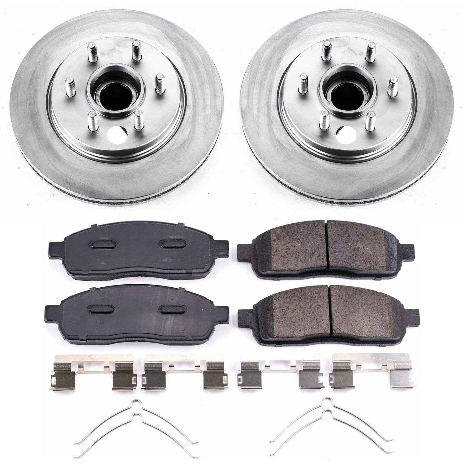 Power Stop - CRK1939 - Front - Disc Brake Pad and Rotor Kit