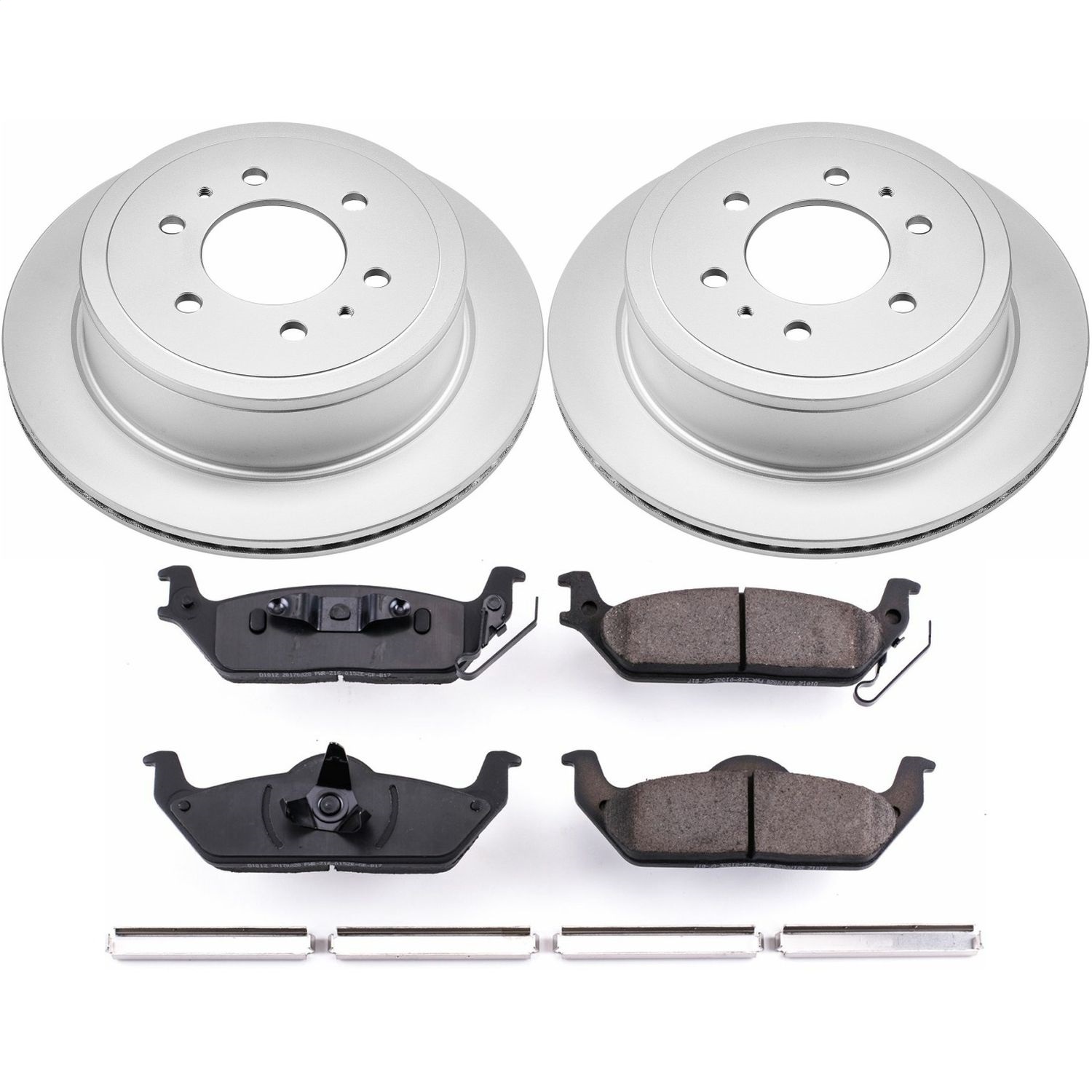 Power Stop - CRK1950 - Rear - Disc Brake Pad and Rotor Kit