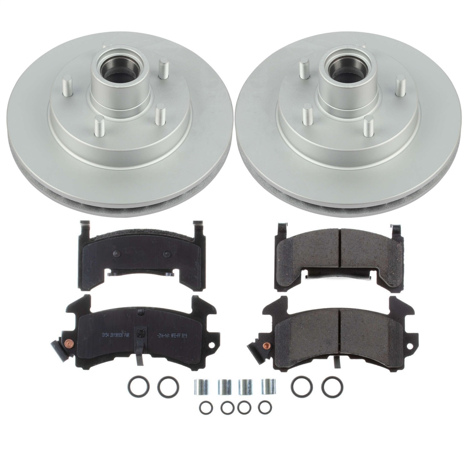 Power Stop - CRK1985 - Front - Disc Brake Pad and Rotor Kit