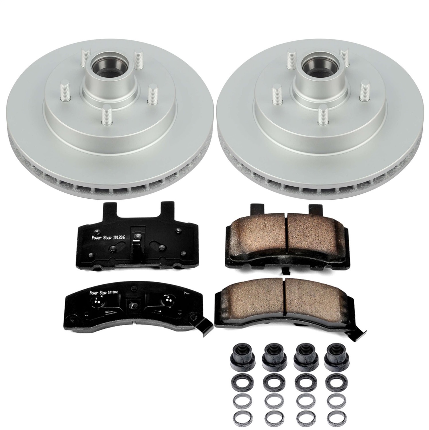 Power Stop - CRK1991 - Front - Disc Brake Pad and Rotor Kit