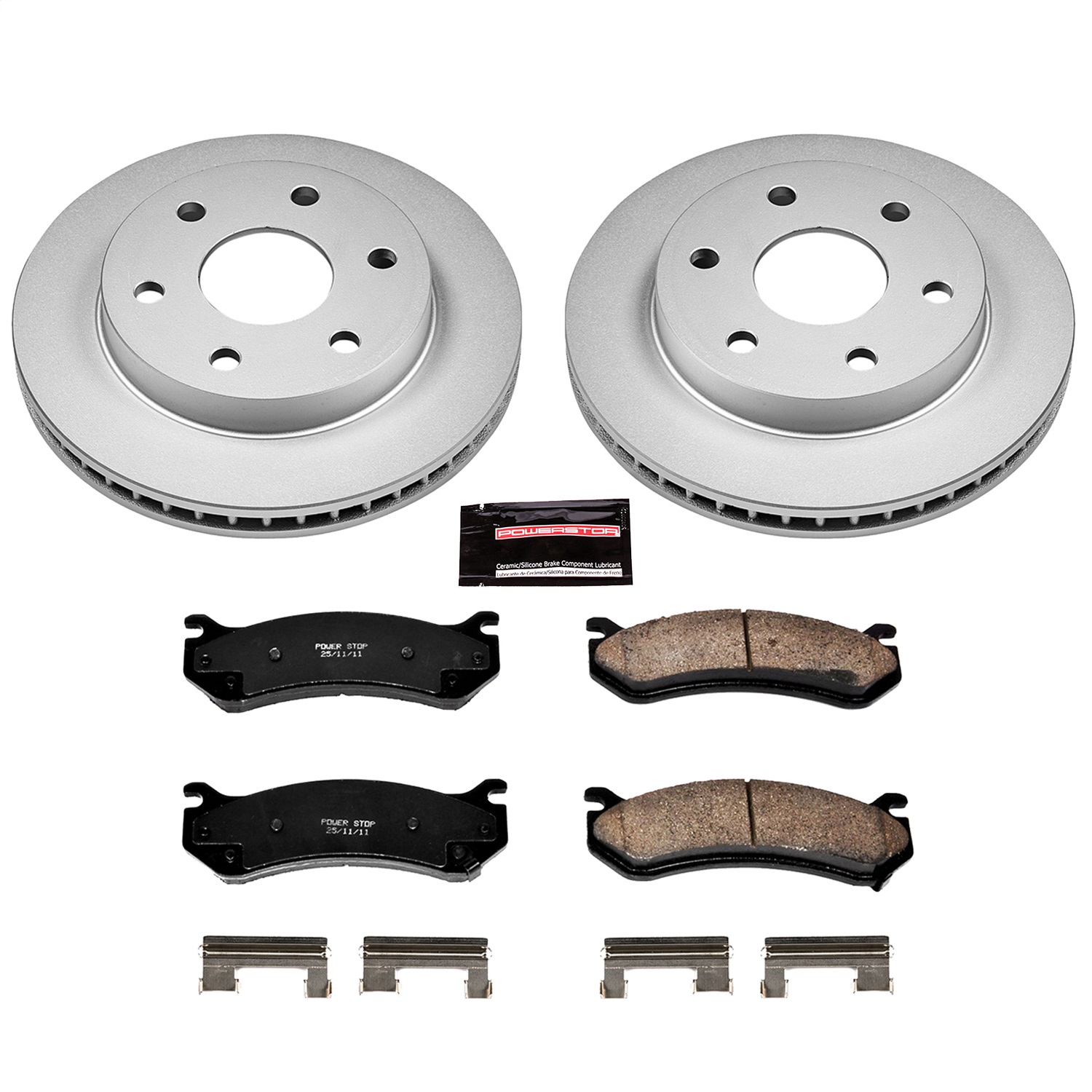 Power Stop - CRK2009 - Front - Disc Brake Pad and Rotor Kit
