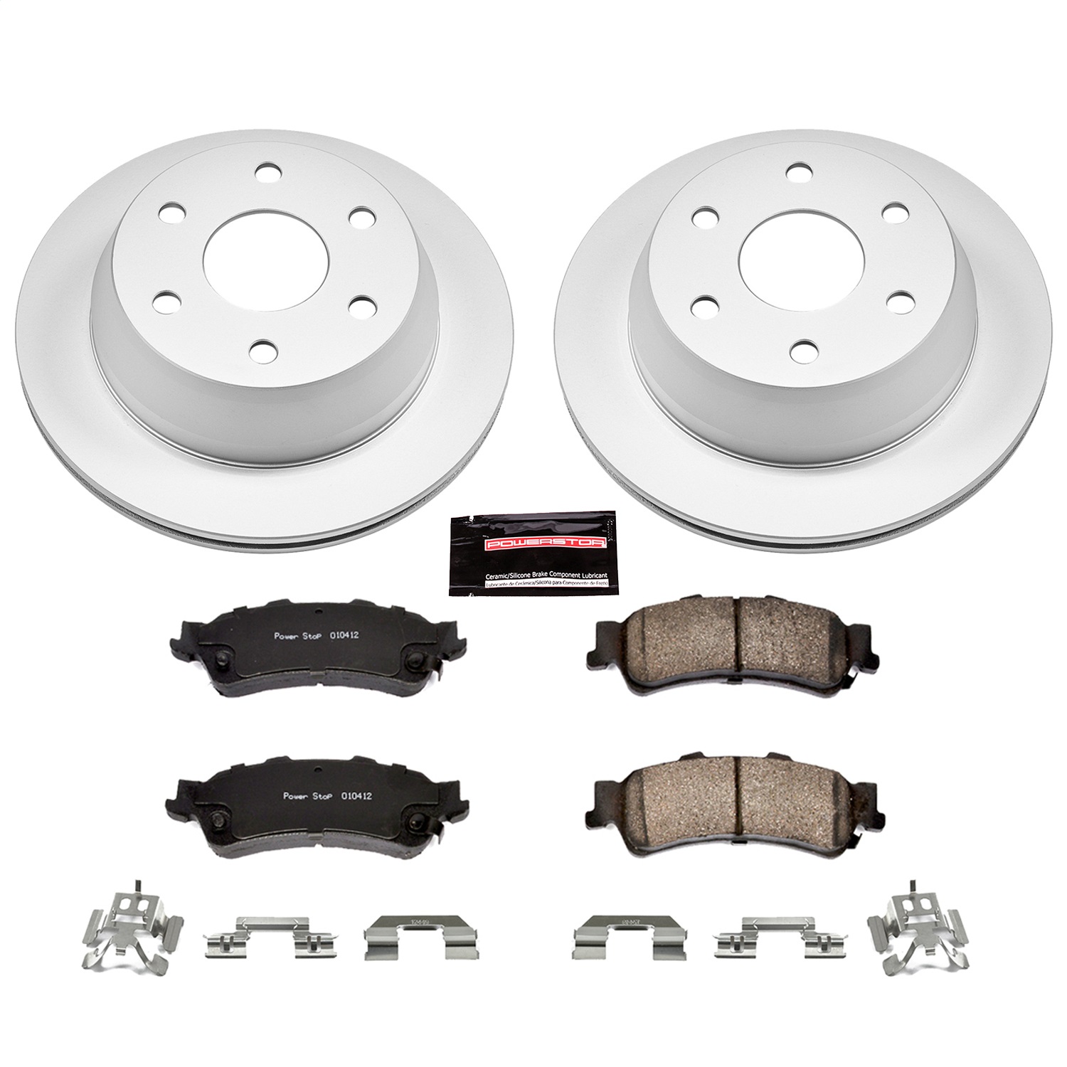 Power Stop - CRK2018 - Rear - Disc Brake Pad and Rotor Kit