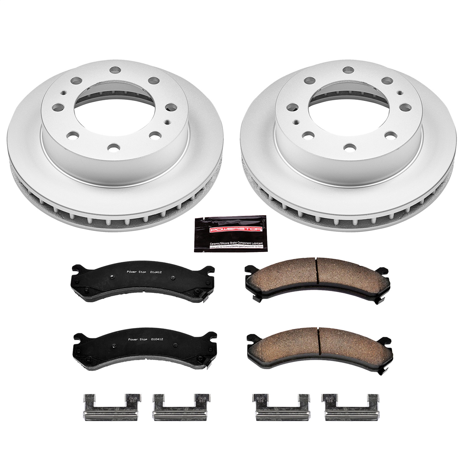 Power Stop - CRK2020 - Front - Disc Brake Pad and Rotor Kit