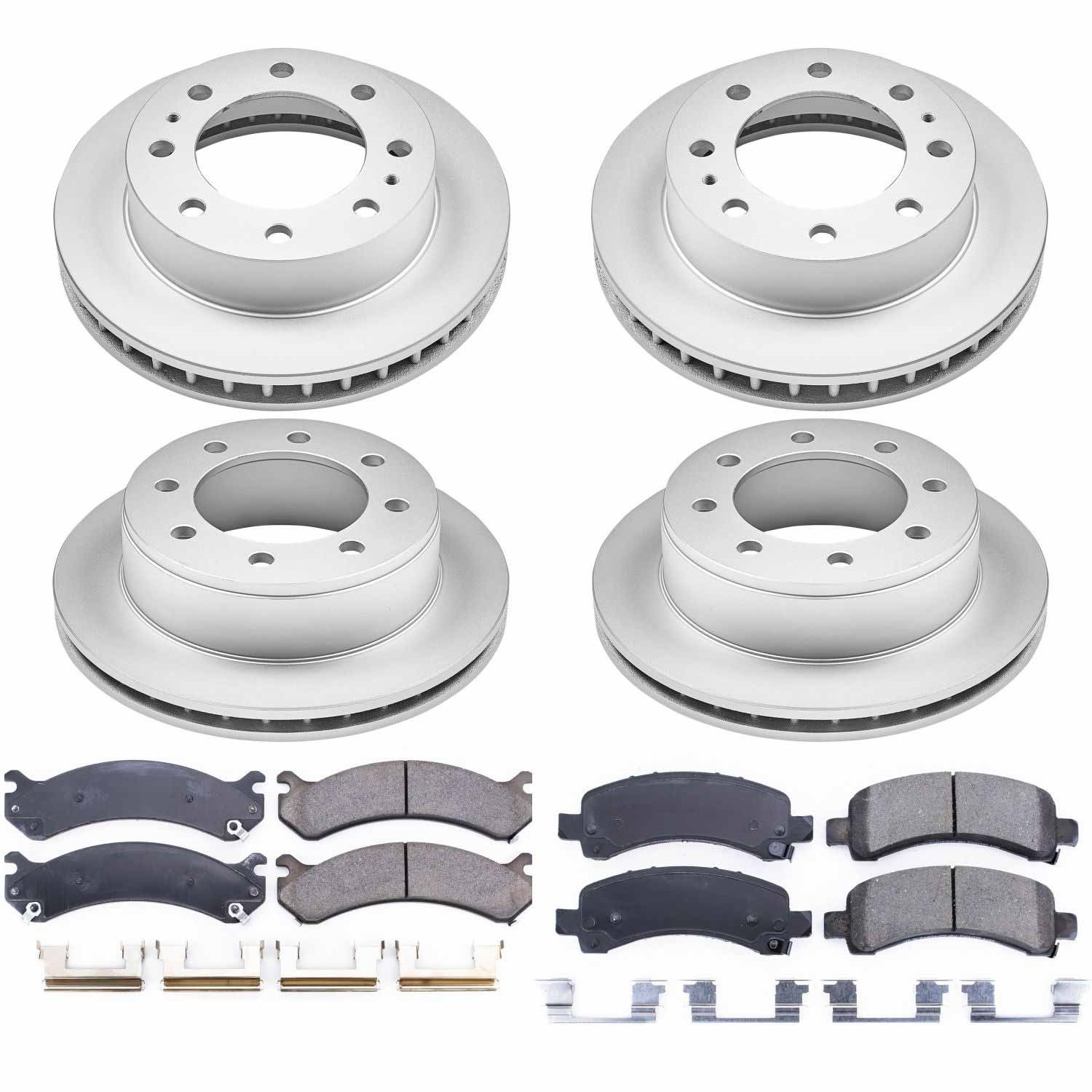 Power Stop - CRK2029 - Front and Rear - Disc Brake Pad and Rotor Kit