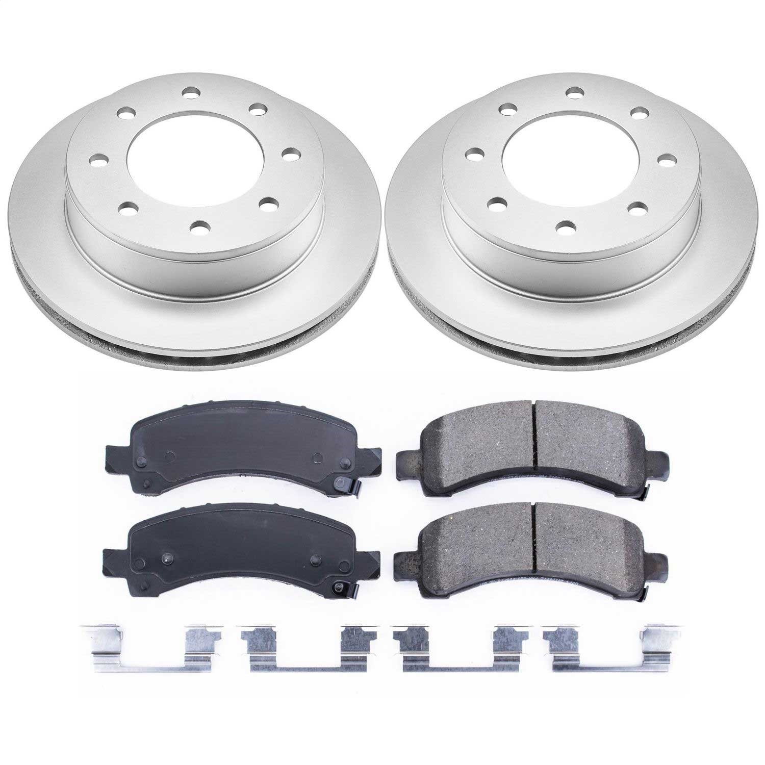 Power Stop - CRK2039 - Rear - Disc Brake Pad and Rotor Kit