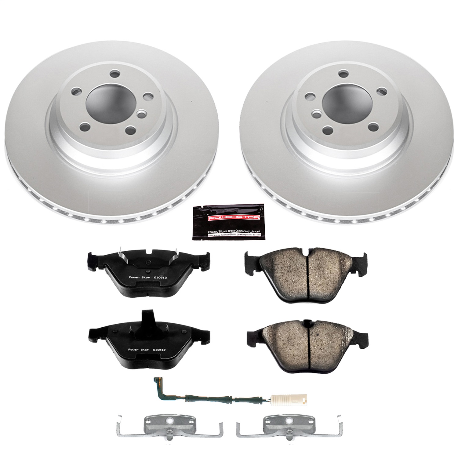 Power Stop - CRK2054 - Front - Disc Brake Pad and Rotor Kit
