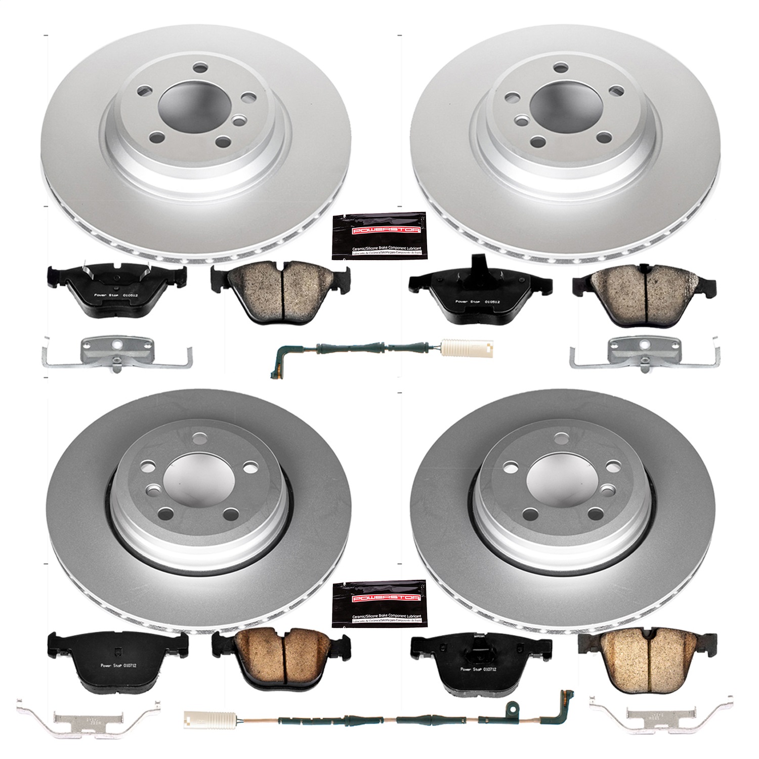 Power Stop - CRK2056 - Front and Rear - Disc Brake Pad and Rotor Kit