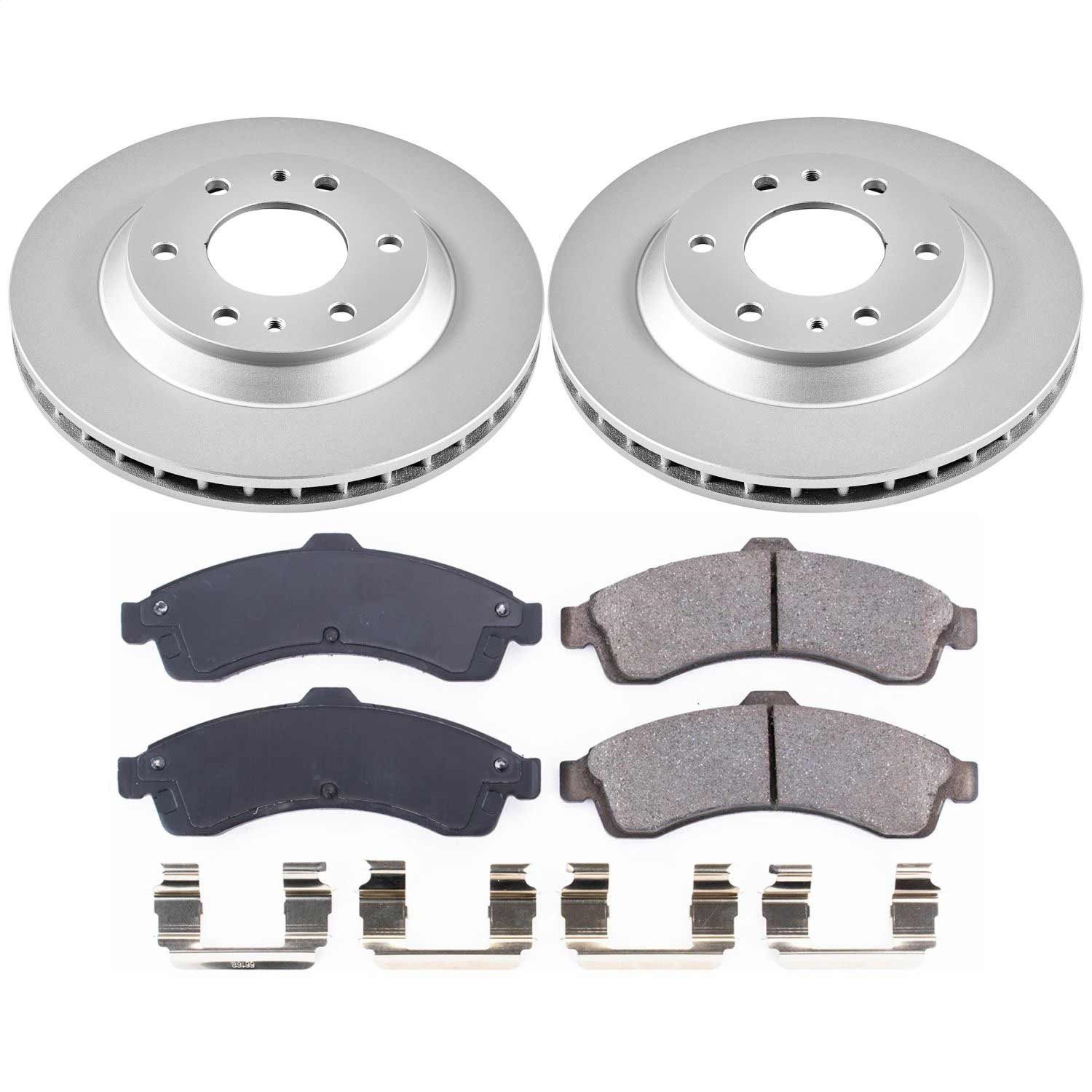 Power Stop - CRK2057 - Front - Disc Brake Pad and Rotor Kit