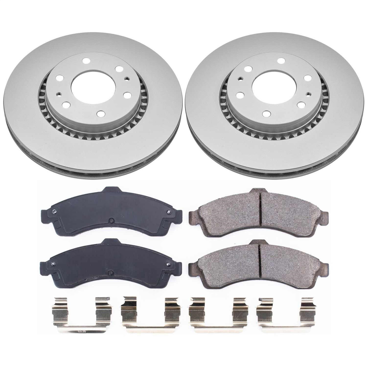 Power Stop - CRK2061 - Front - Disc Brake Pad and Rotor Kit