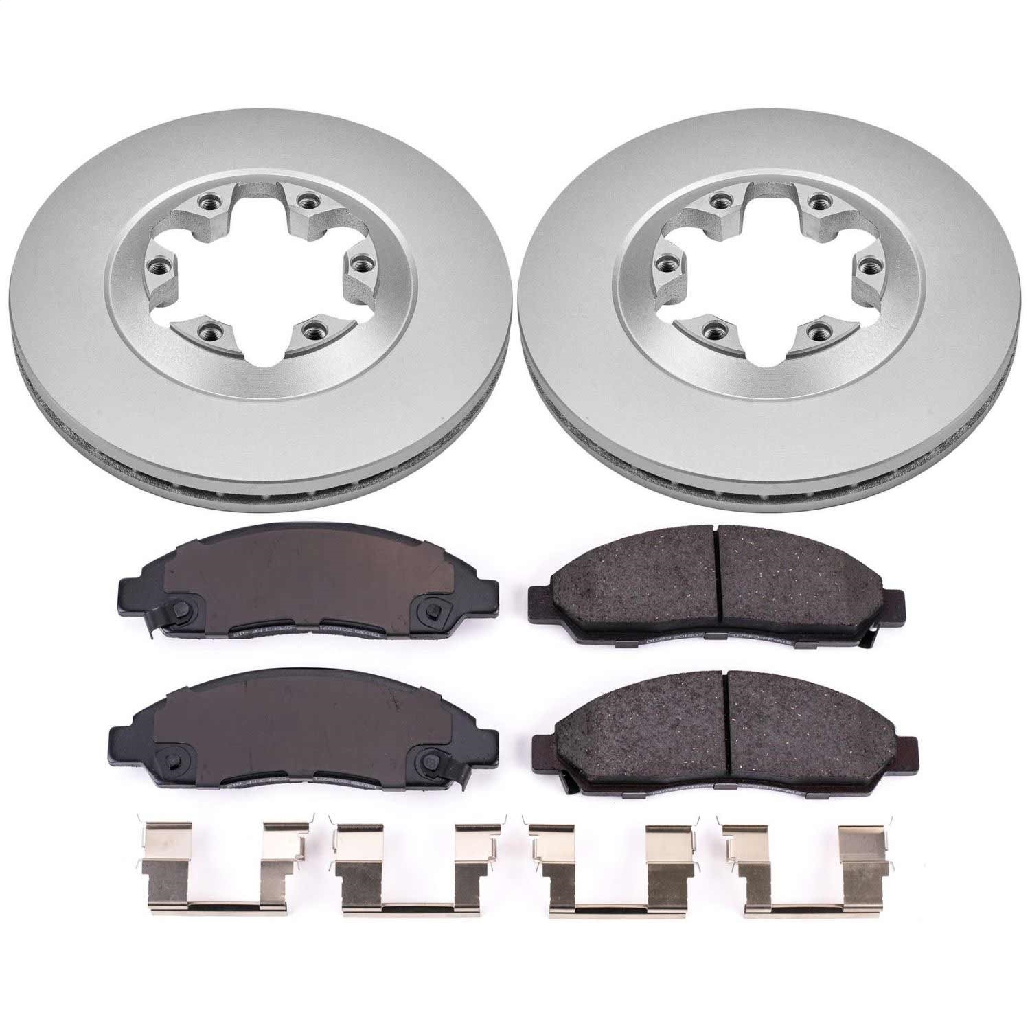 Power Stop - CRK2066 - Front - Disc Brake Pad and Rotor Kit