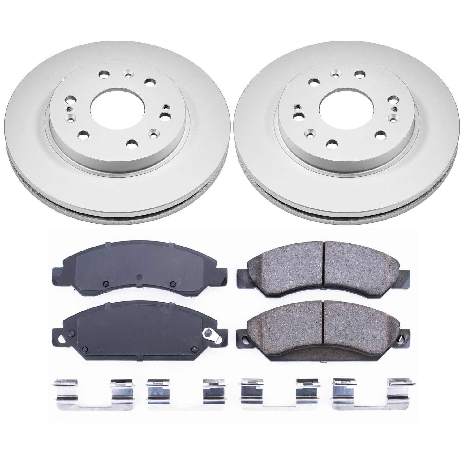 Power Stop - CRK2067 - Front - Disc Brake Pad and Rotor Kit