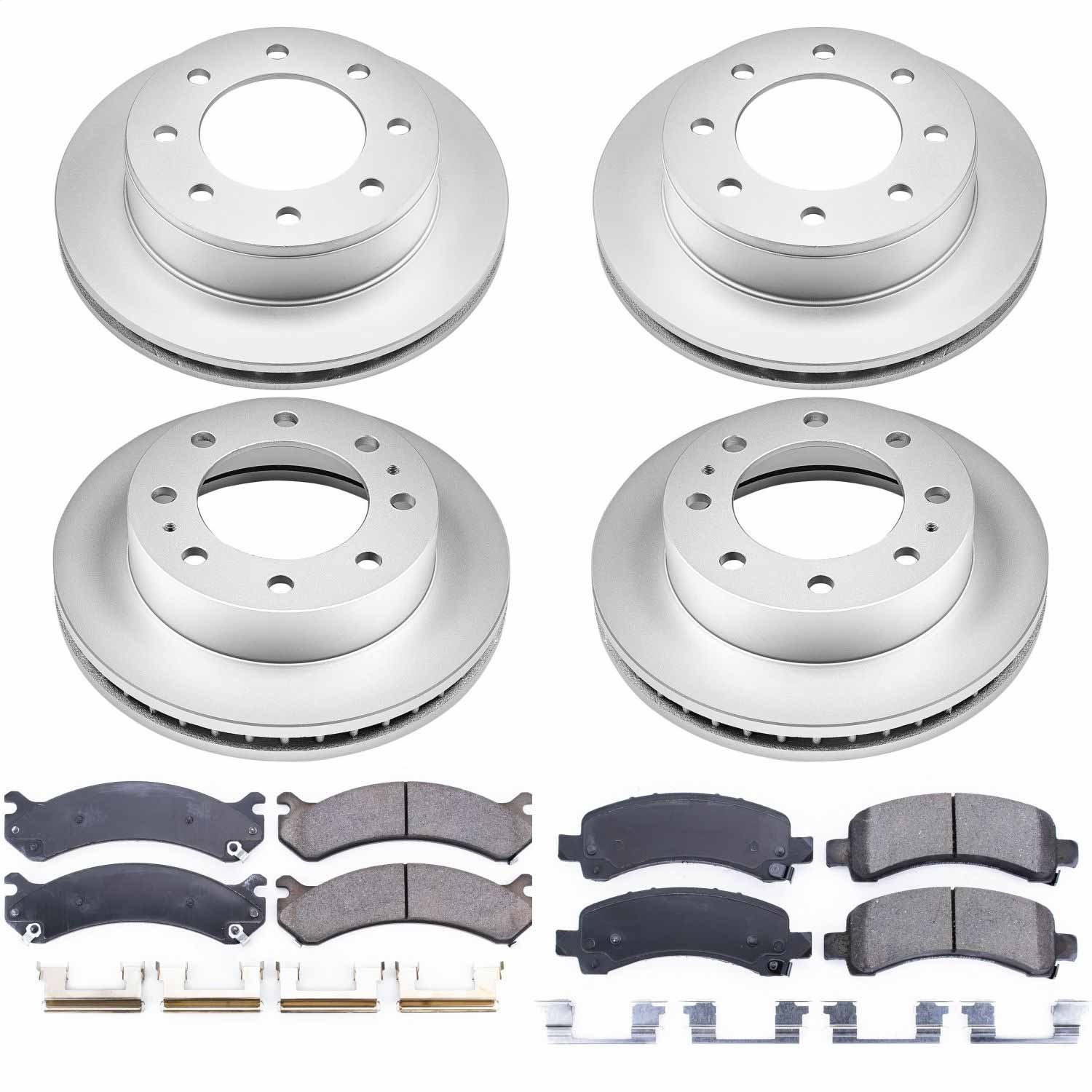 Power Stop - CRK2072 - Front and Rear - Disc Brake Pad and Rotor Kit