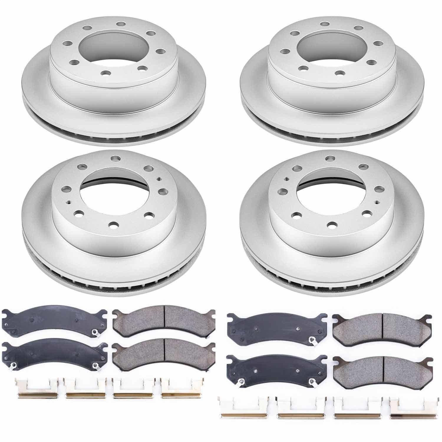 Power Stop - CRK2073 - Front and Rear - Disc Brake Pad and Rotor Kit