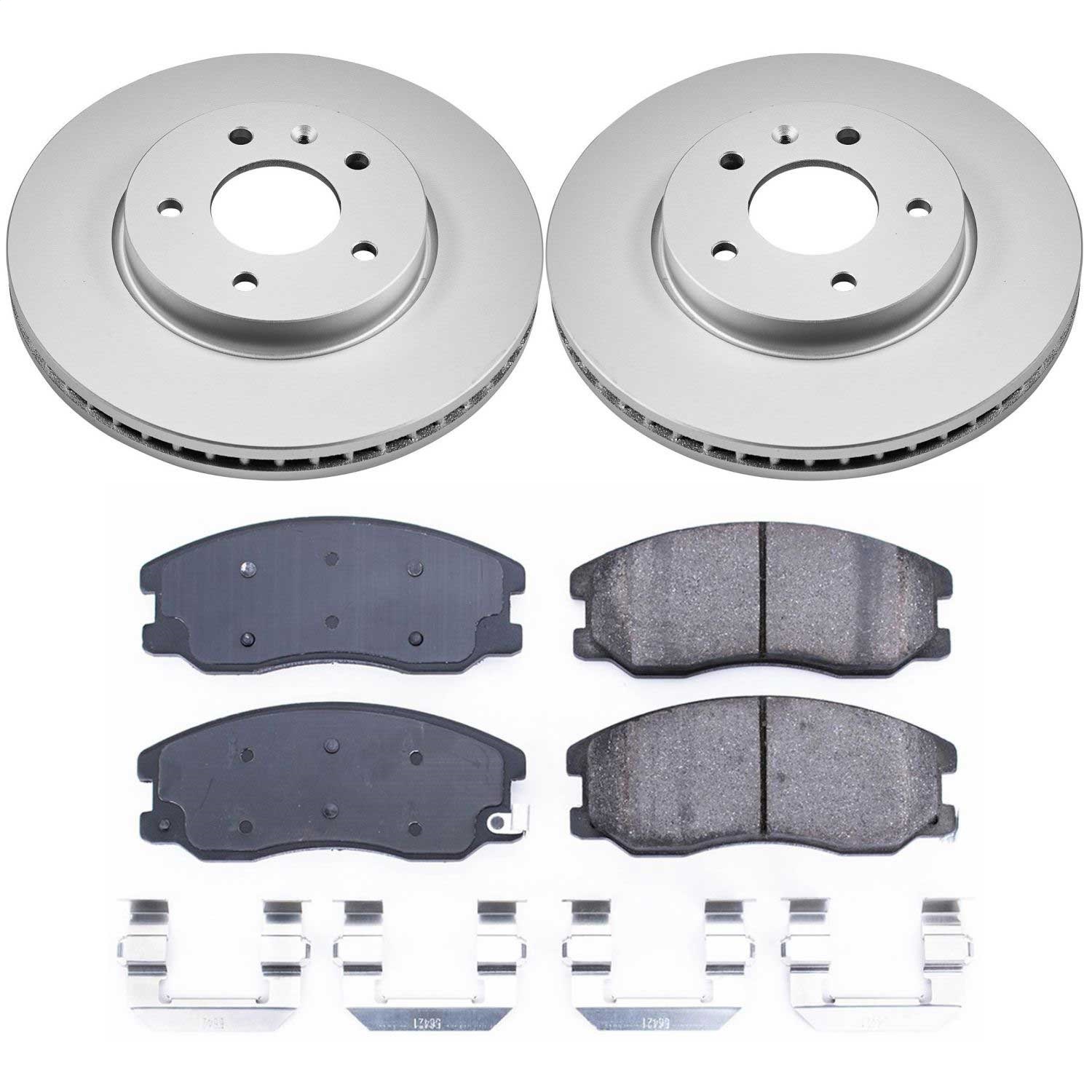 Power Stop - CRK2090 - Front - Disc Brake Pad and Rotor Kit