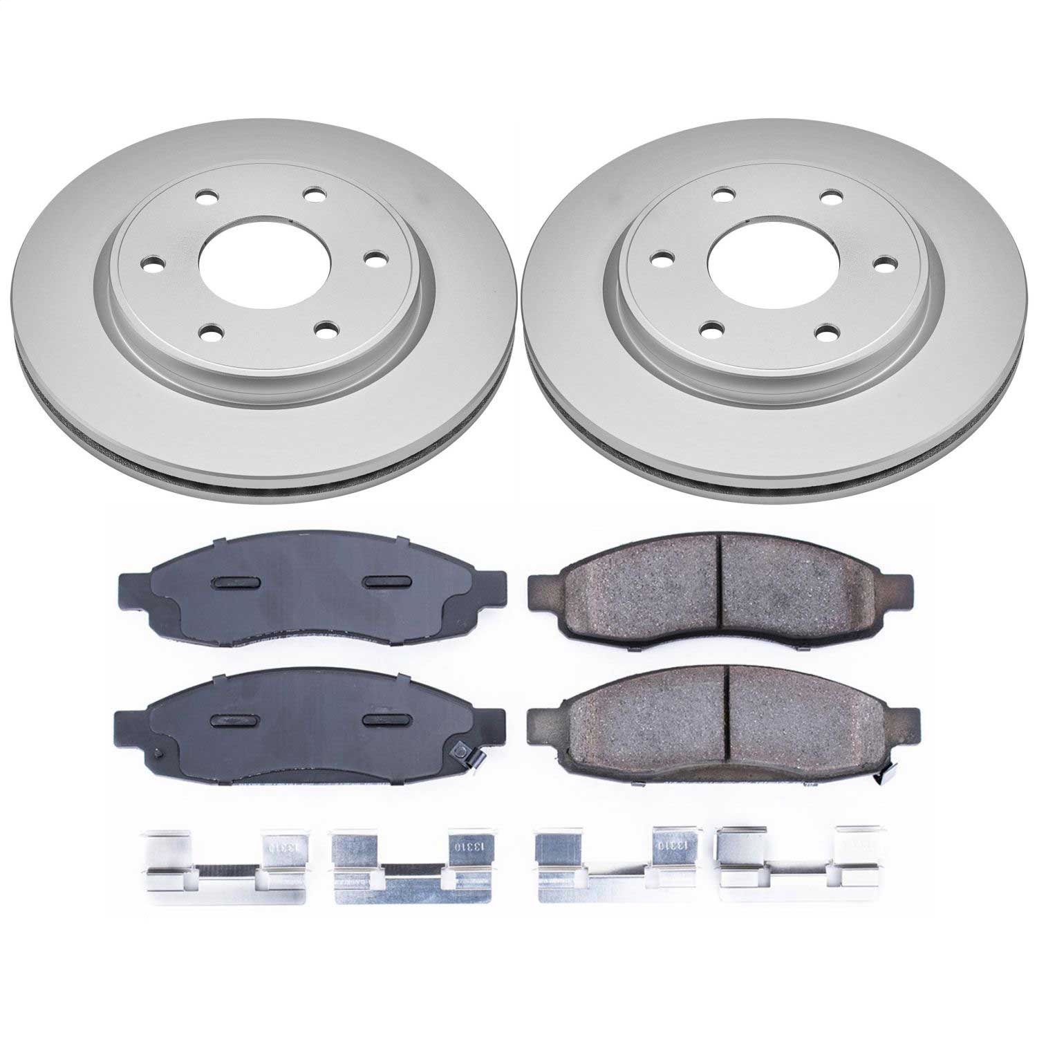Power Stop - CRK211 - Front - Disc Brake Pad and Rotor Kit