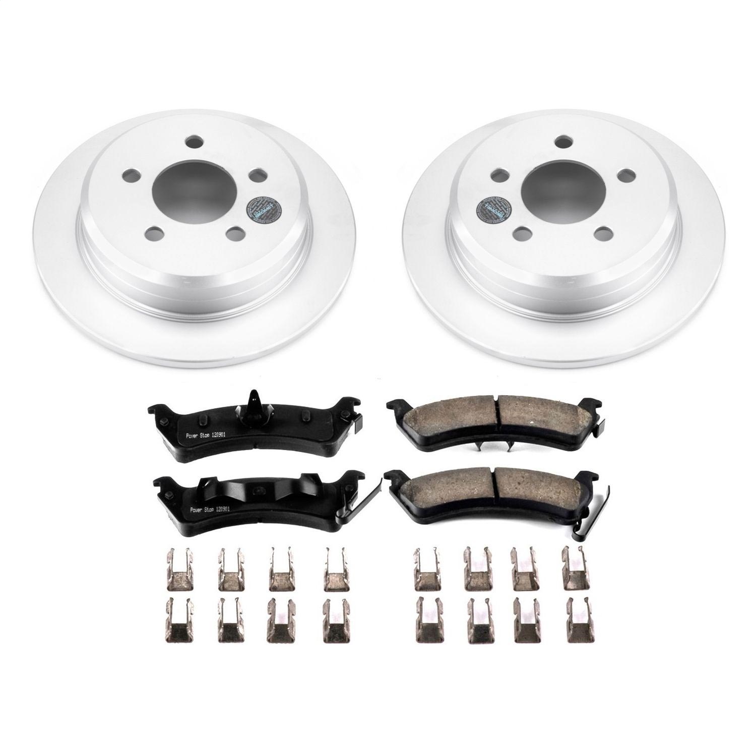 Power Stop - CRK2131 - Rear - Disc Brake Pad and Rotor Kit