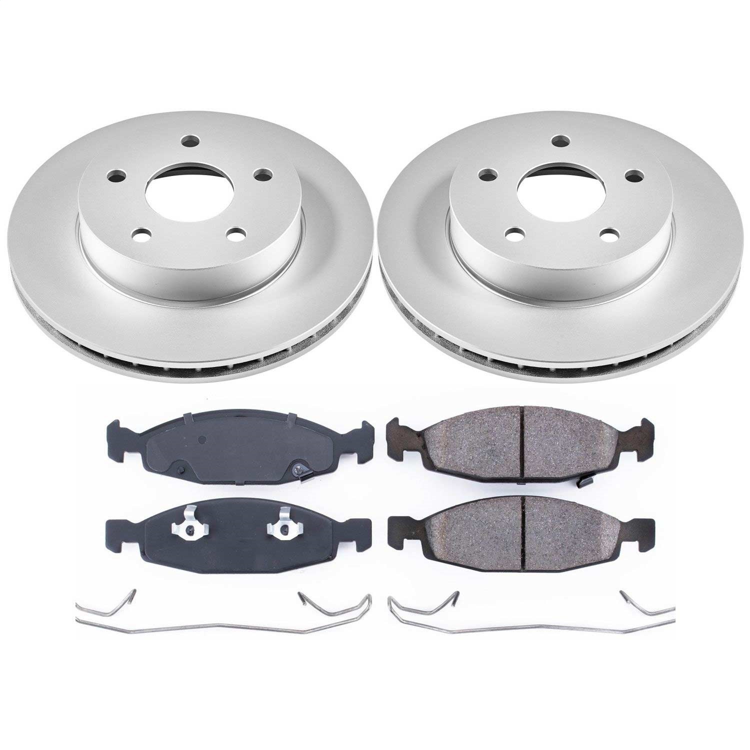 Power Stop - CRK2147 - Front - Disc Brake Pad and Rotor Kit