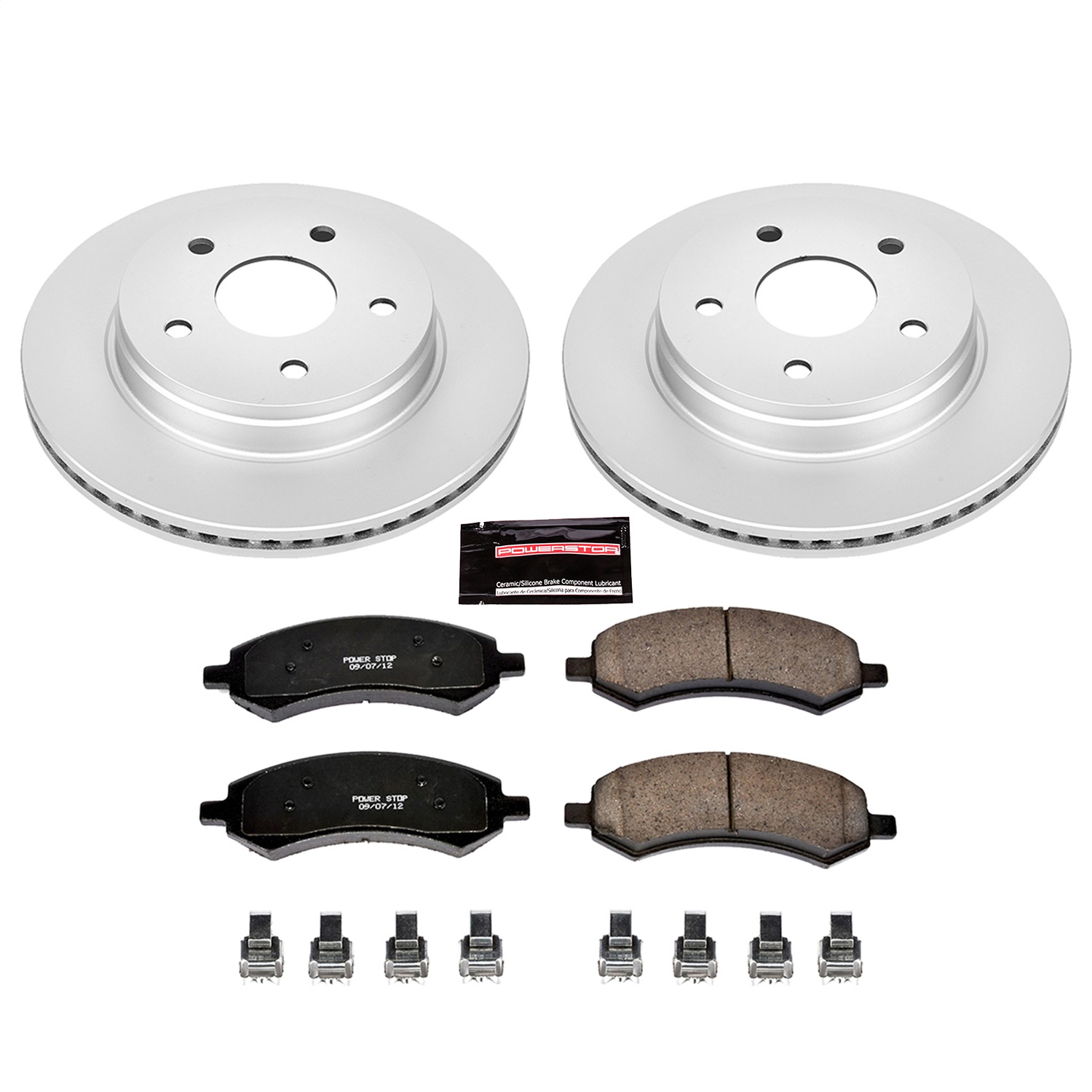 Power Stop - CRK2163 - Front - Disc Brake Pad and Rotor Kit