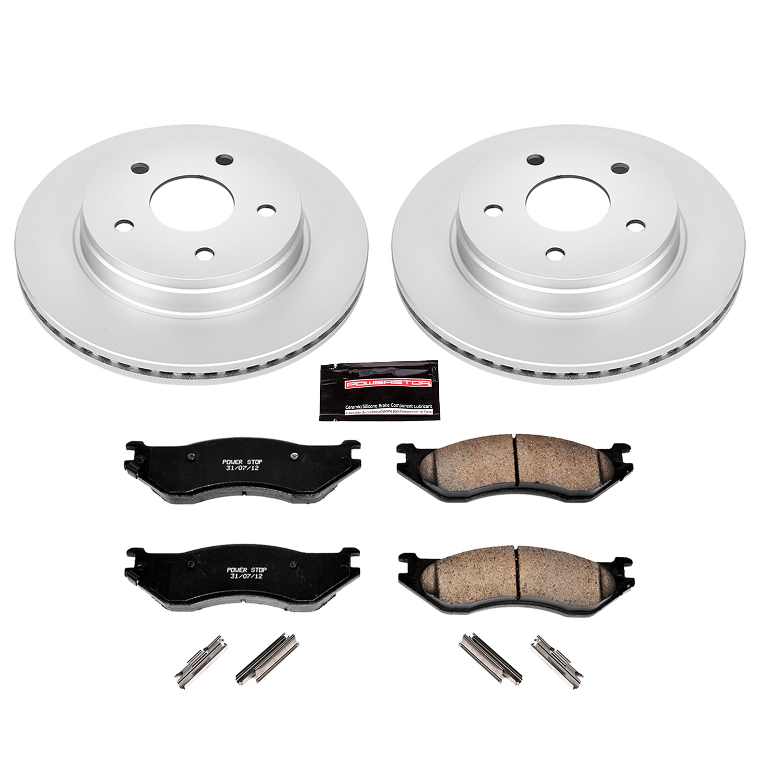 Power Stop - CRK2165 - Front - Disc Brake Pad and Rotor Kit