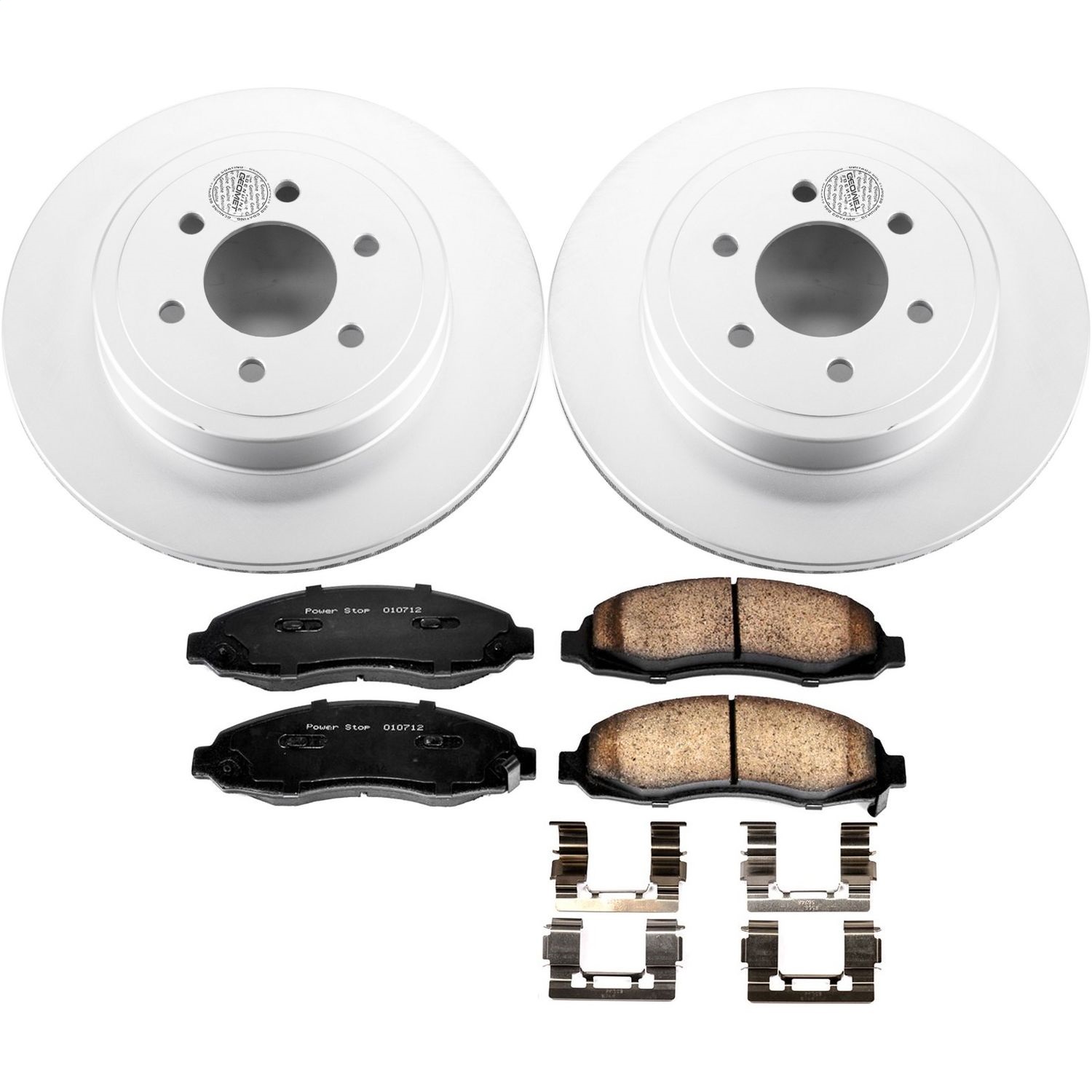 Power Stop - CRK2187 - Front - Disc Brake Pad and Rotor Kit