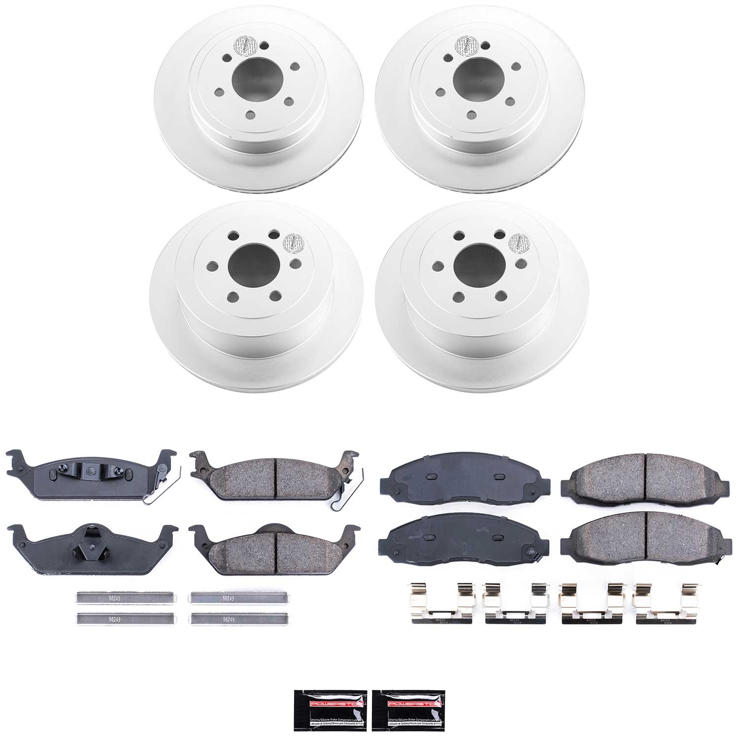 Power Stop - CRK2188 - Front and Rear - Disc Brake Pad and Rotor Kit