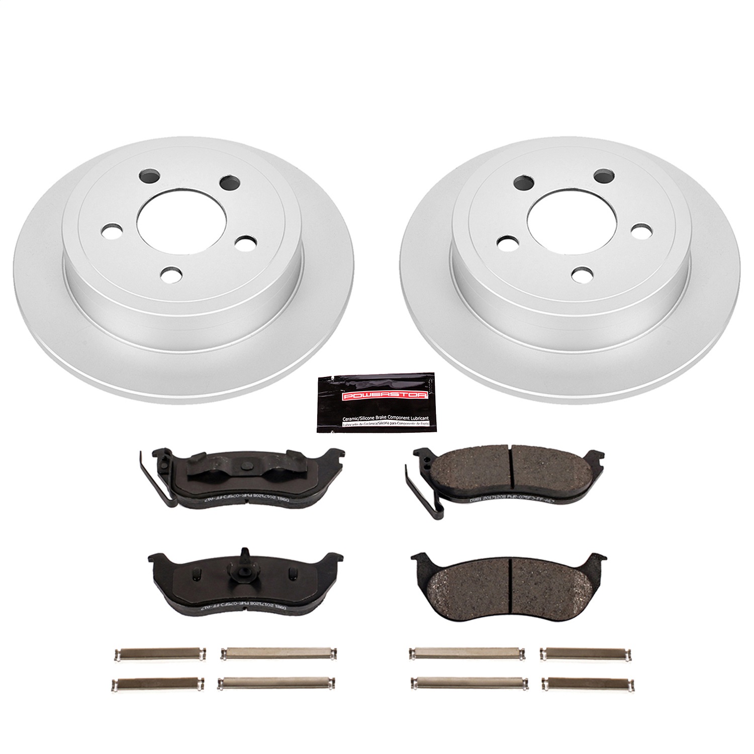 Power Stop - CRK2197 - Rear - Disc Brake Pad and Rotor Kit