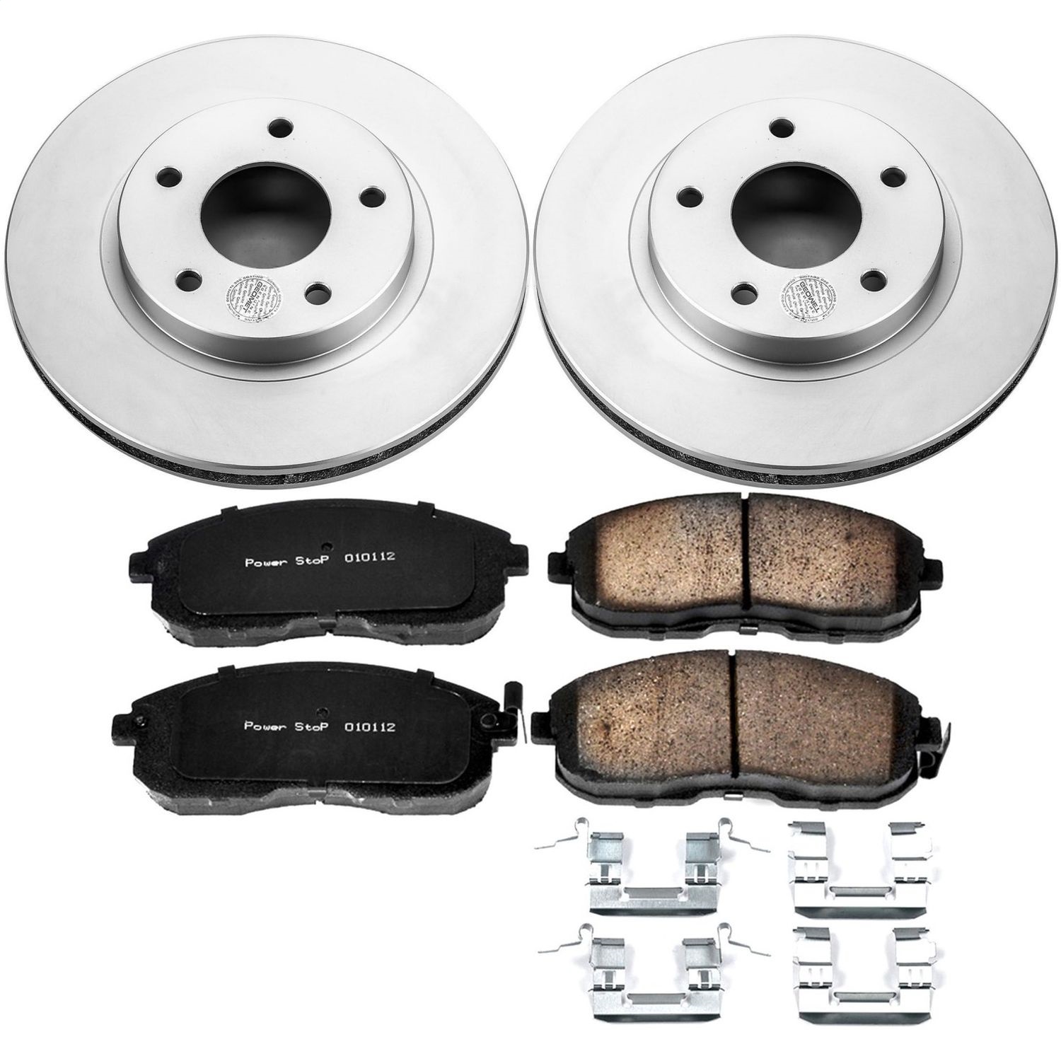 Power Stop - CRK2280 - Front - Disc Brake Pad and Rotor Kit