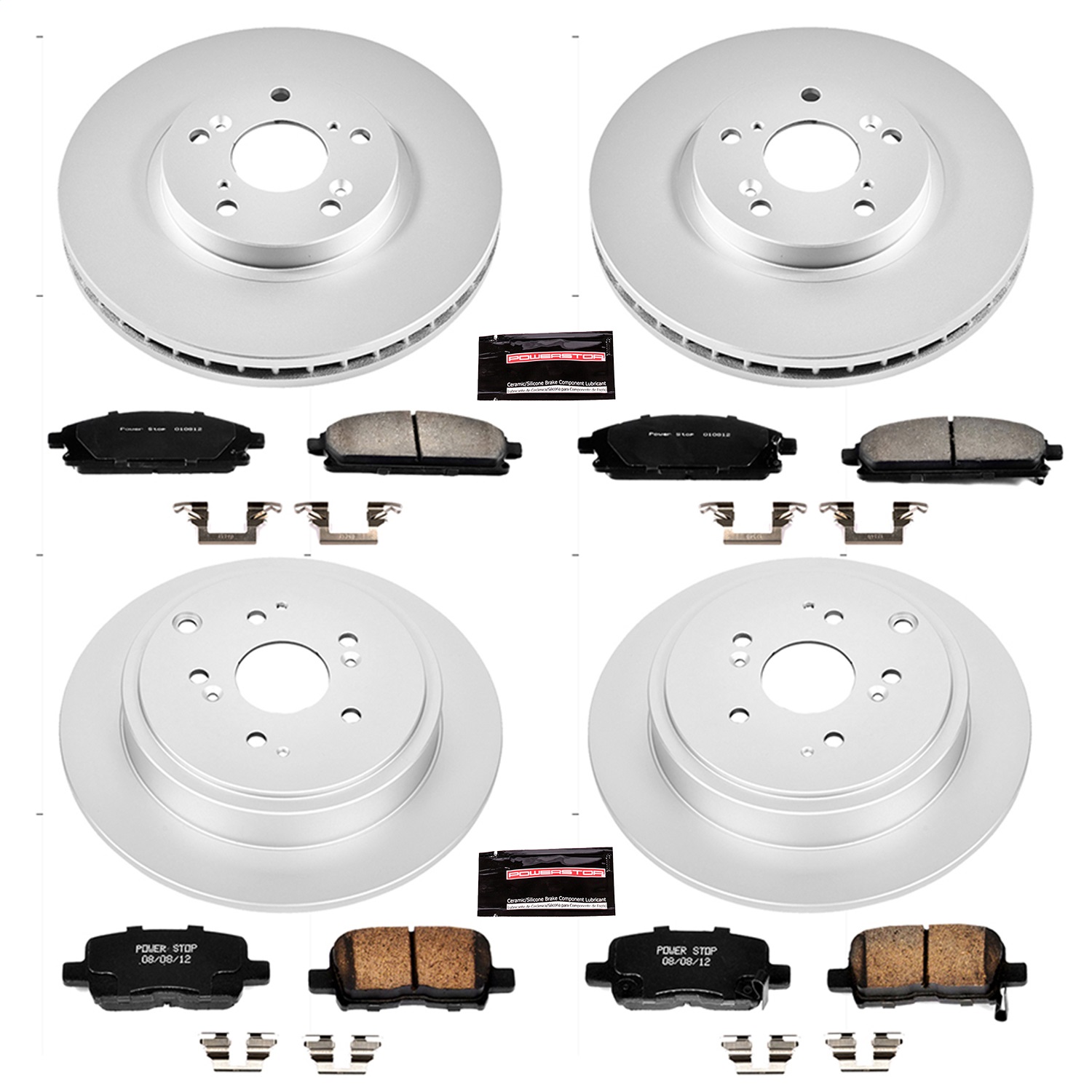 Power Stop - CRK2291 - Front and Rear - Disc Brake Pad and Rotor Kit