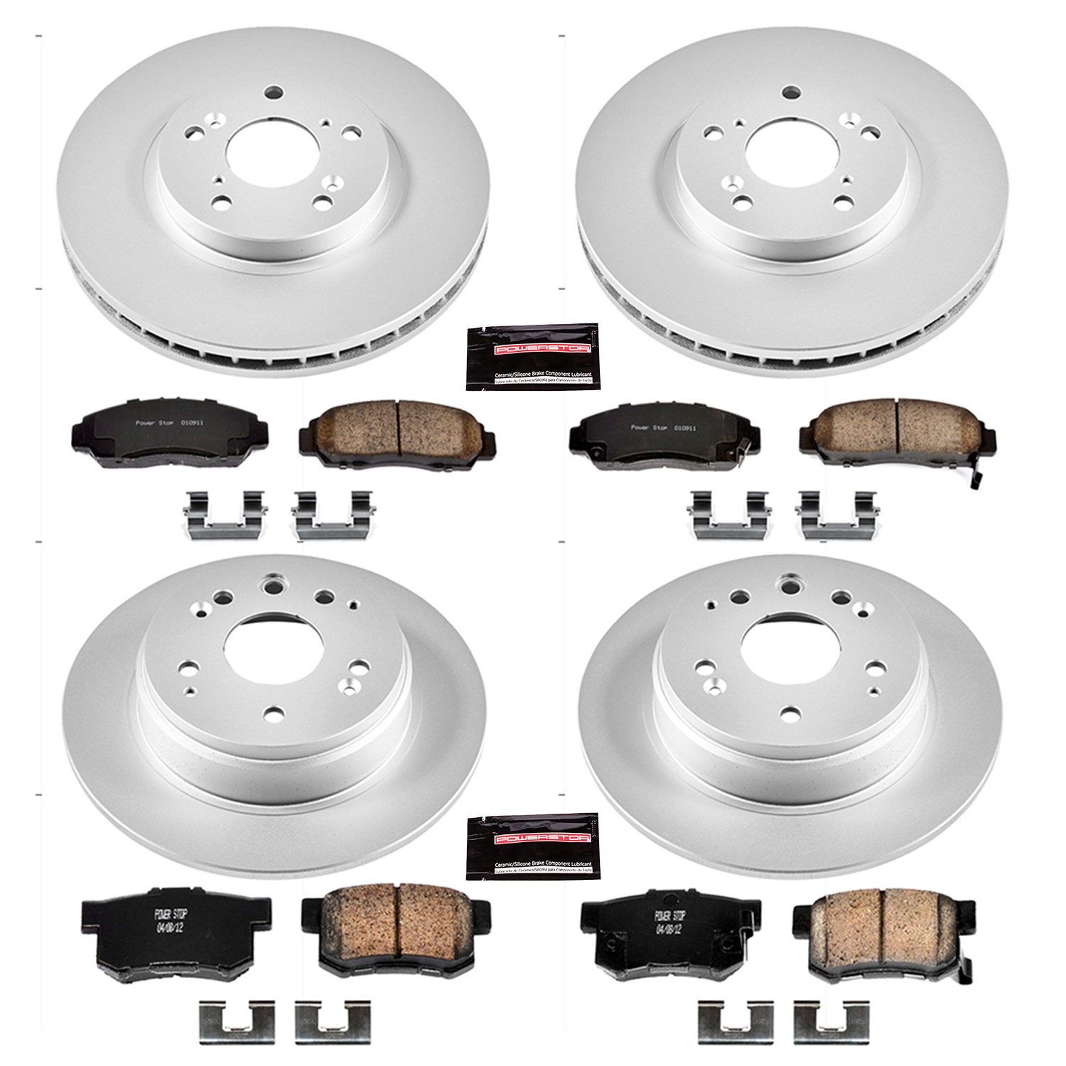 Power Stop - CRK2295 - Front and Rear - Disc Brake Pad and Rotor Kit