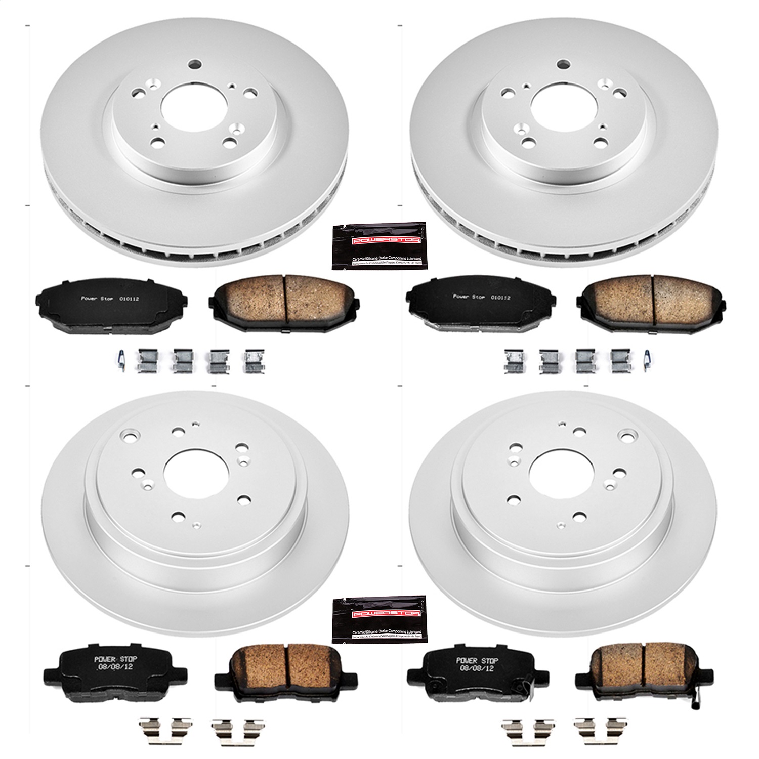 Power Stop - CRK2300 - Front and Rear - Disc Brake Pad and Rotor Kit
