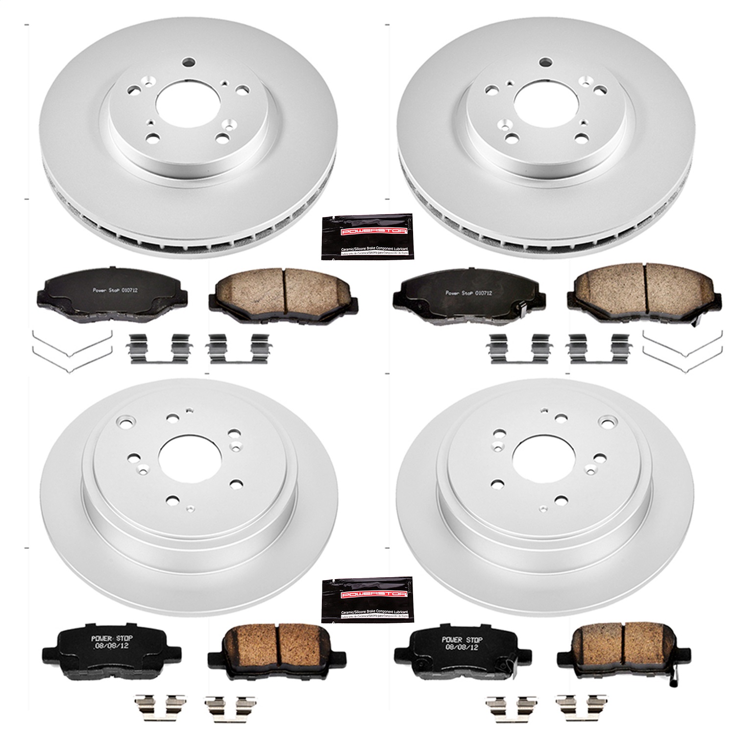 Power Stop - CRK2303 - Front and Rear - Disc Brake Pad and Rotor Kit