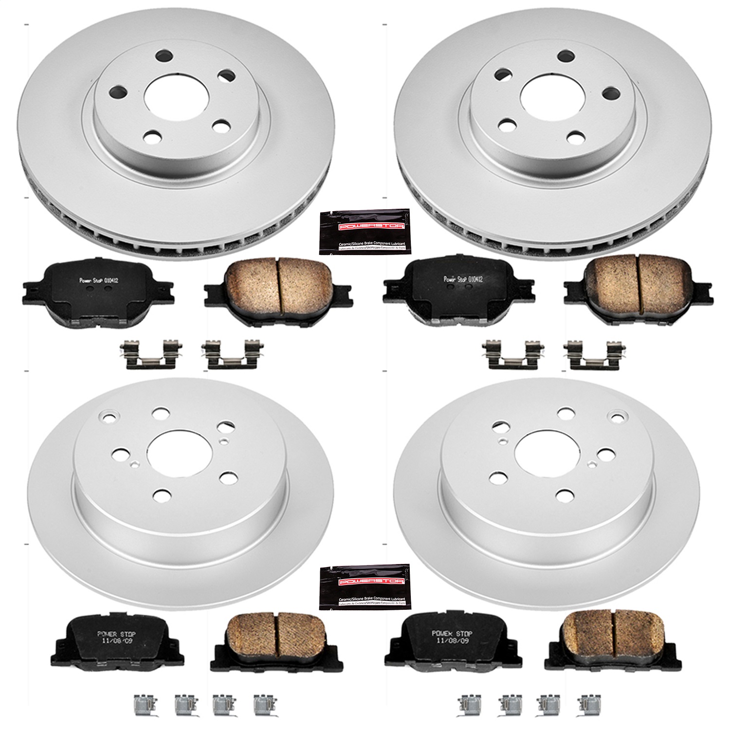 Power Stop - CRK2315 - Front and Rear - Disc Brake Pad and Rotor Kit
