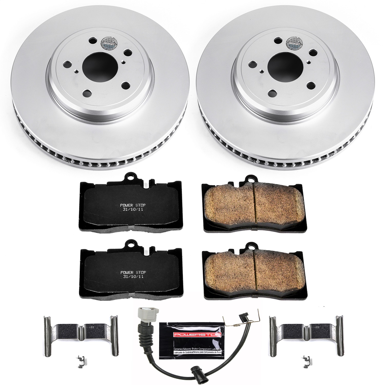 Power Stop - CRK2327 - Front - Disc Brake Pad and Rotor Kit