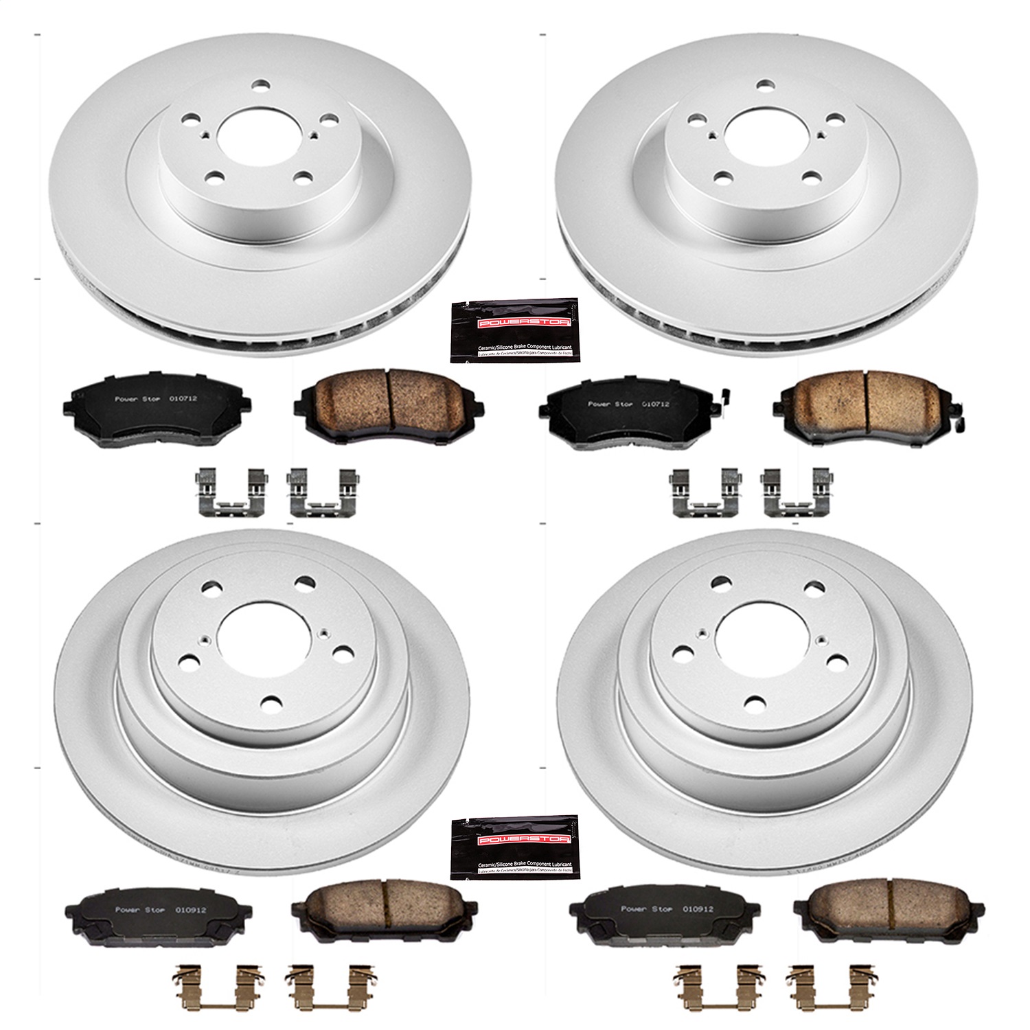 Power Stop - CRK2376 - Front and Rear - Disc Brake Pad and Rotor Kit