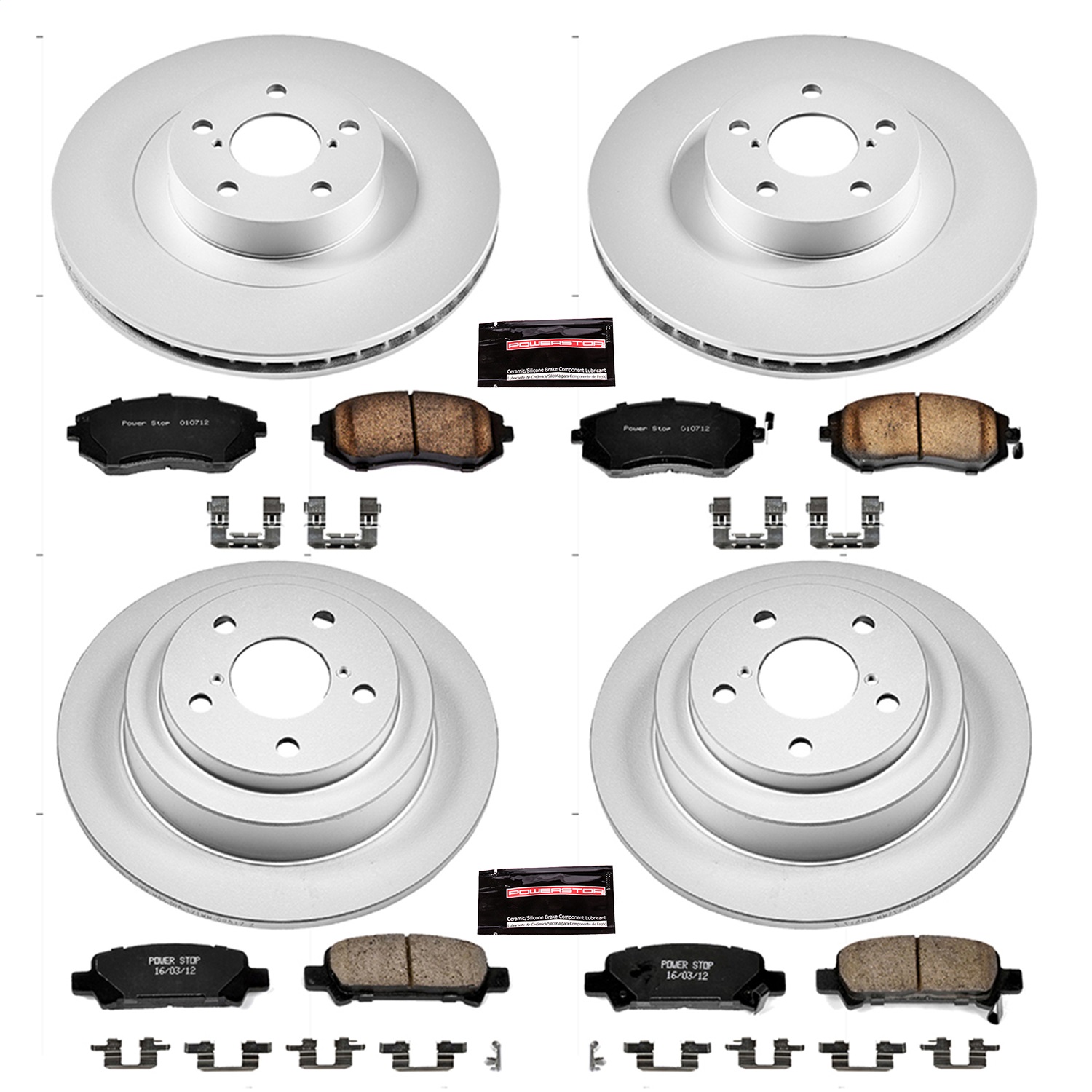 Power Stop - CRK2377 - Front and Rear - Disc Brake Pad and Rotor Kit
